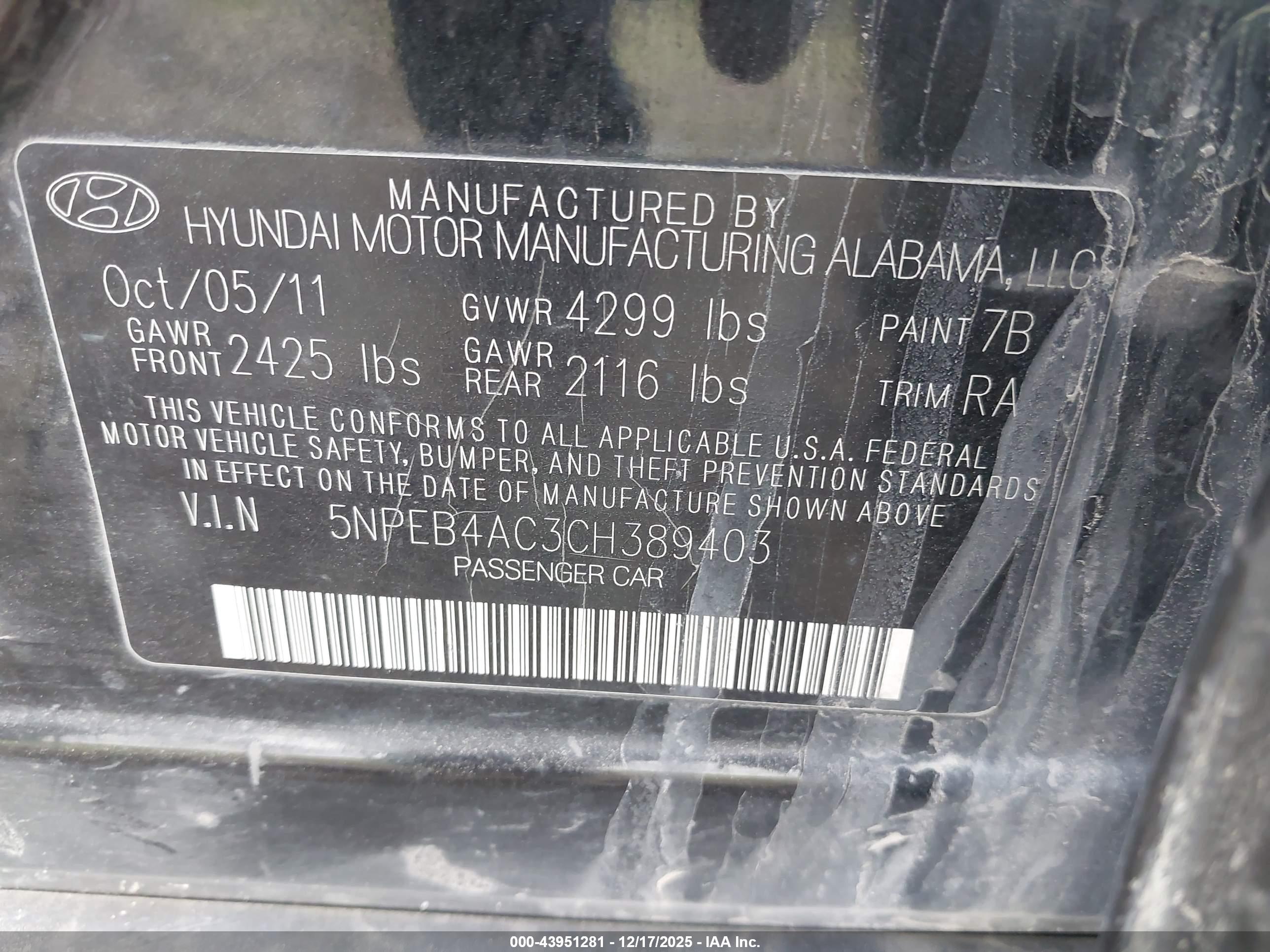 HYUNDAI SONATA image 9