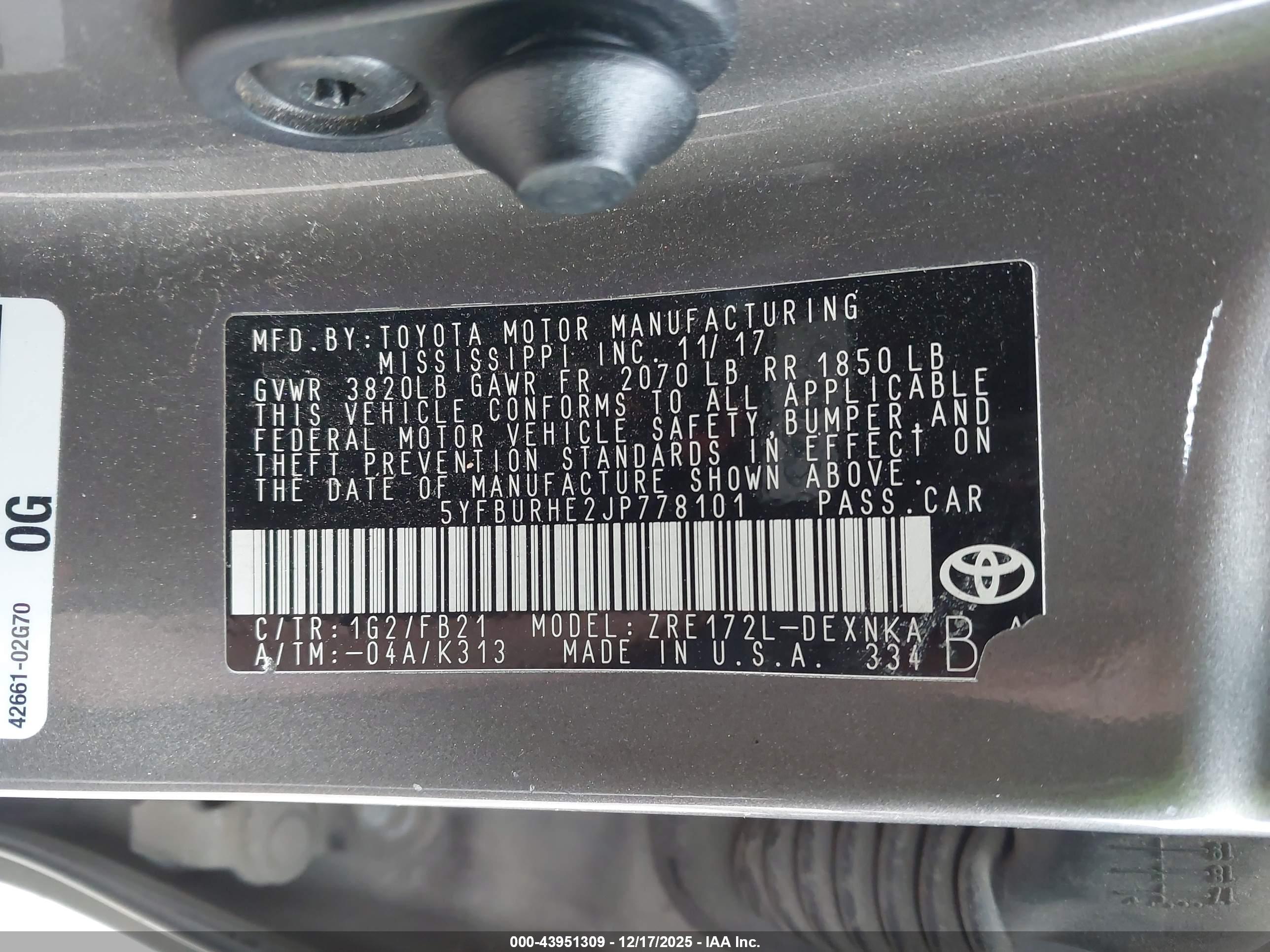 TOYOTA COROLLA image 9