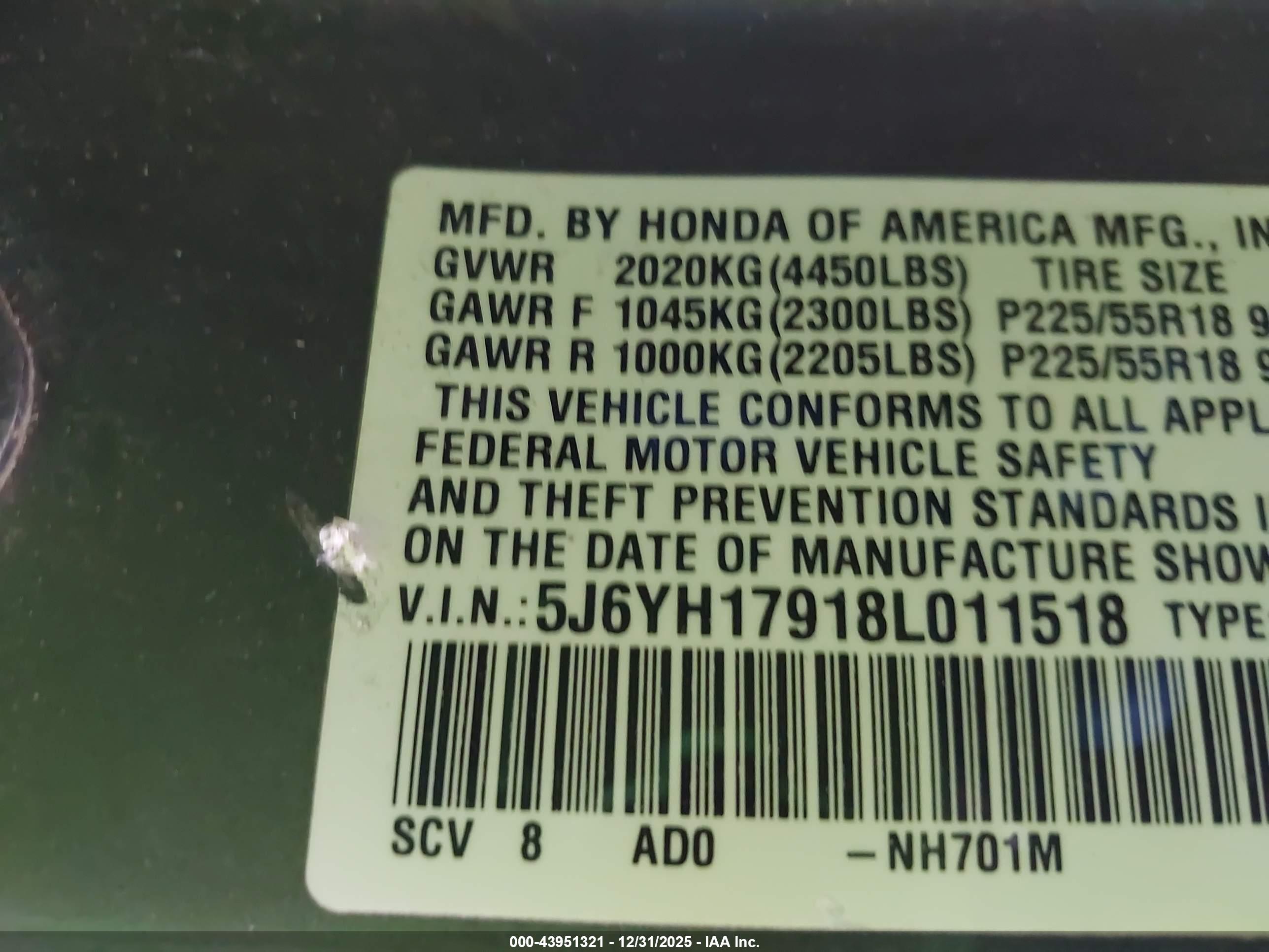 HONDA ELEMENT image 9