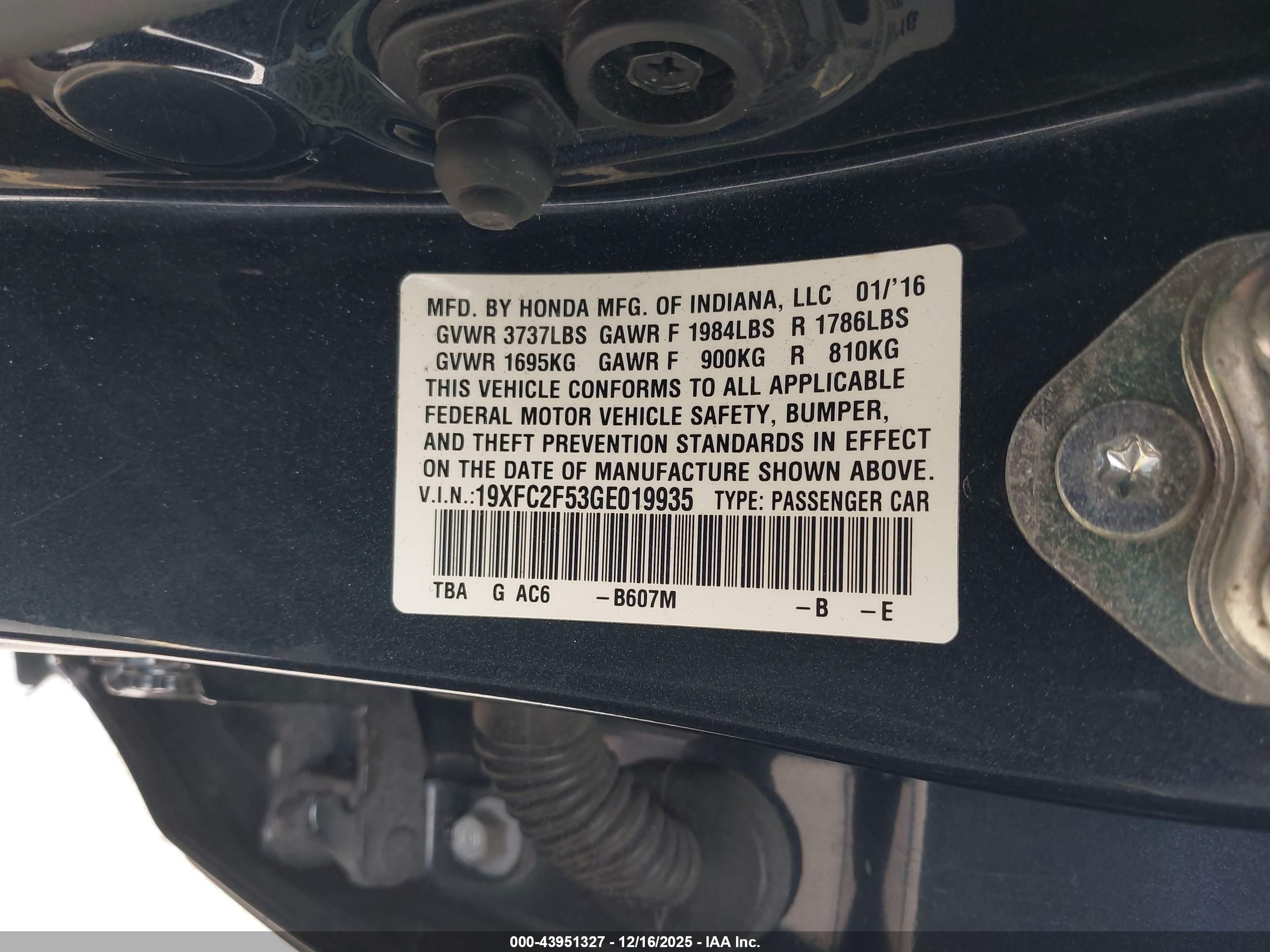 HONDA CIVIC image 9