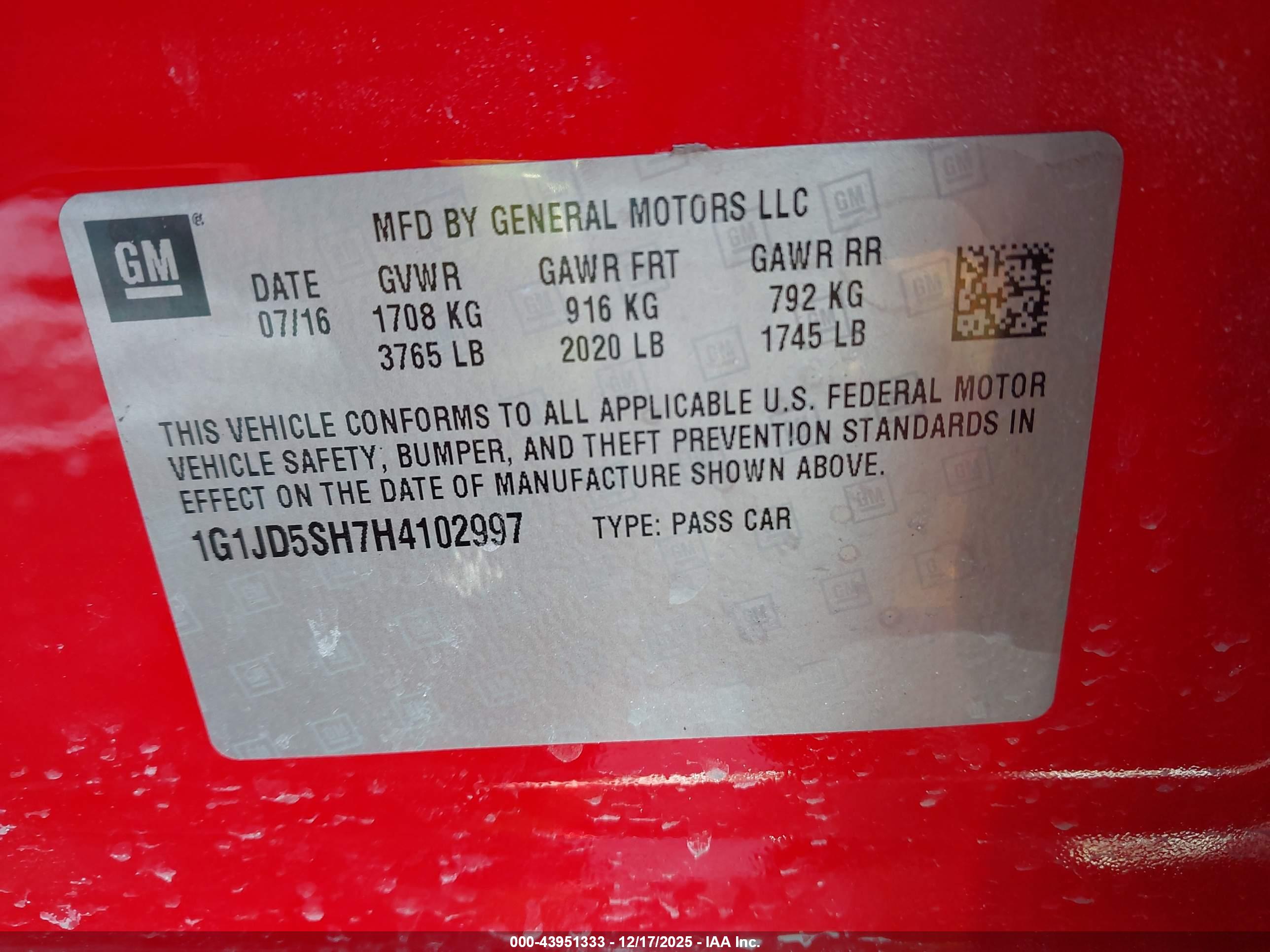 CHEVROLET SONIC image 9