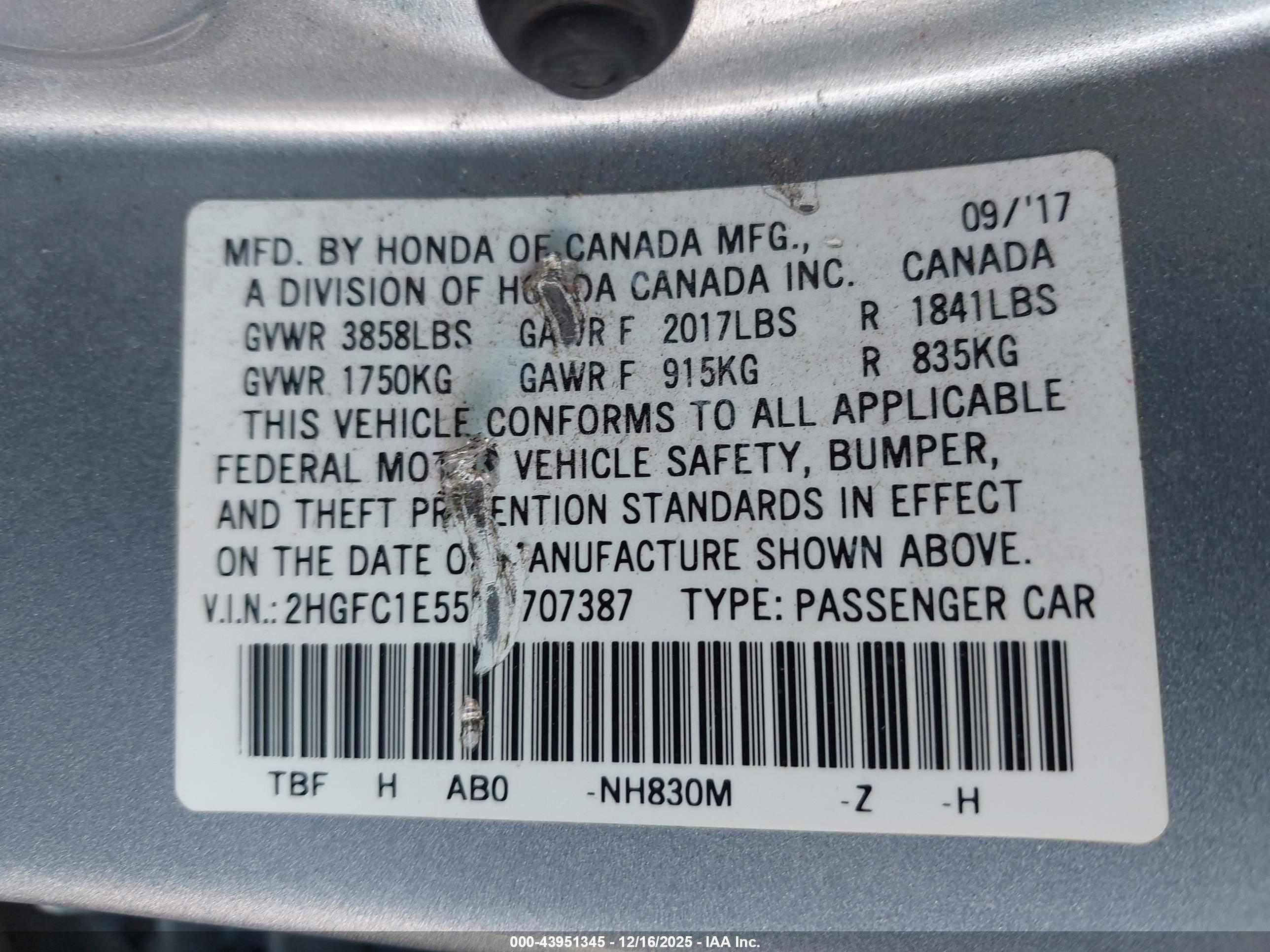HONDA CIVIC image 9