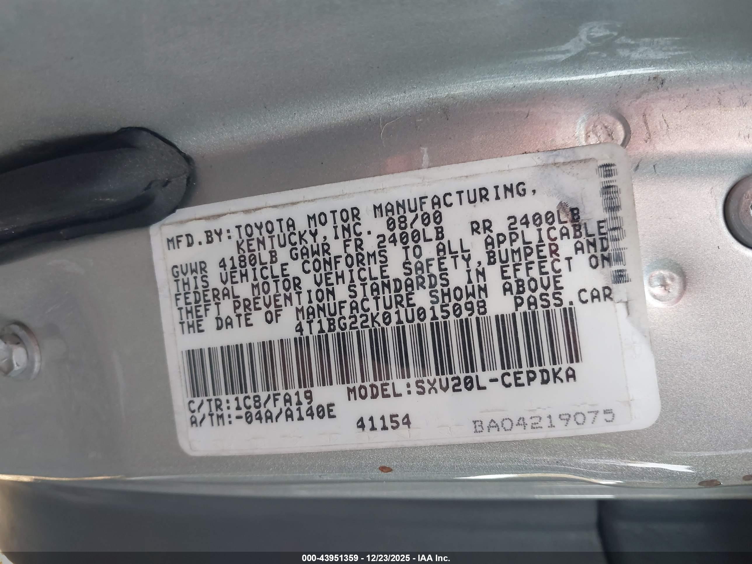 TOYOTA CAMRY image 9