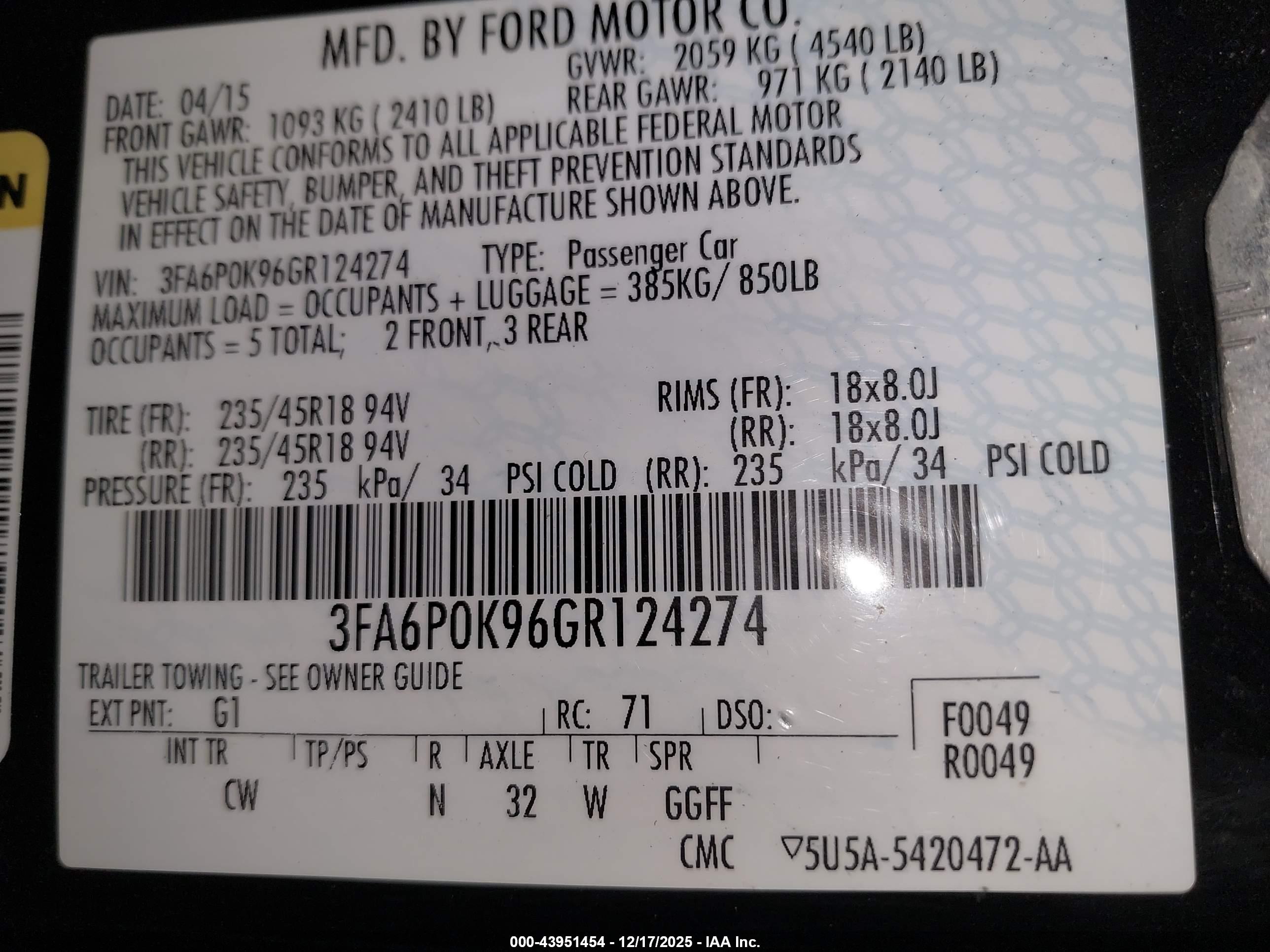 FORD FUSION image 9