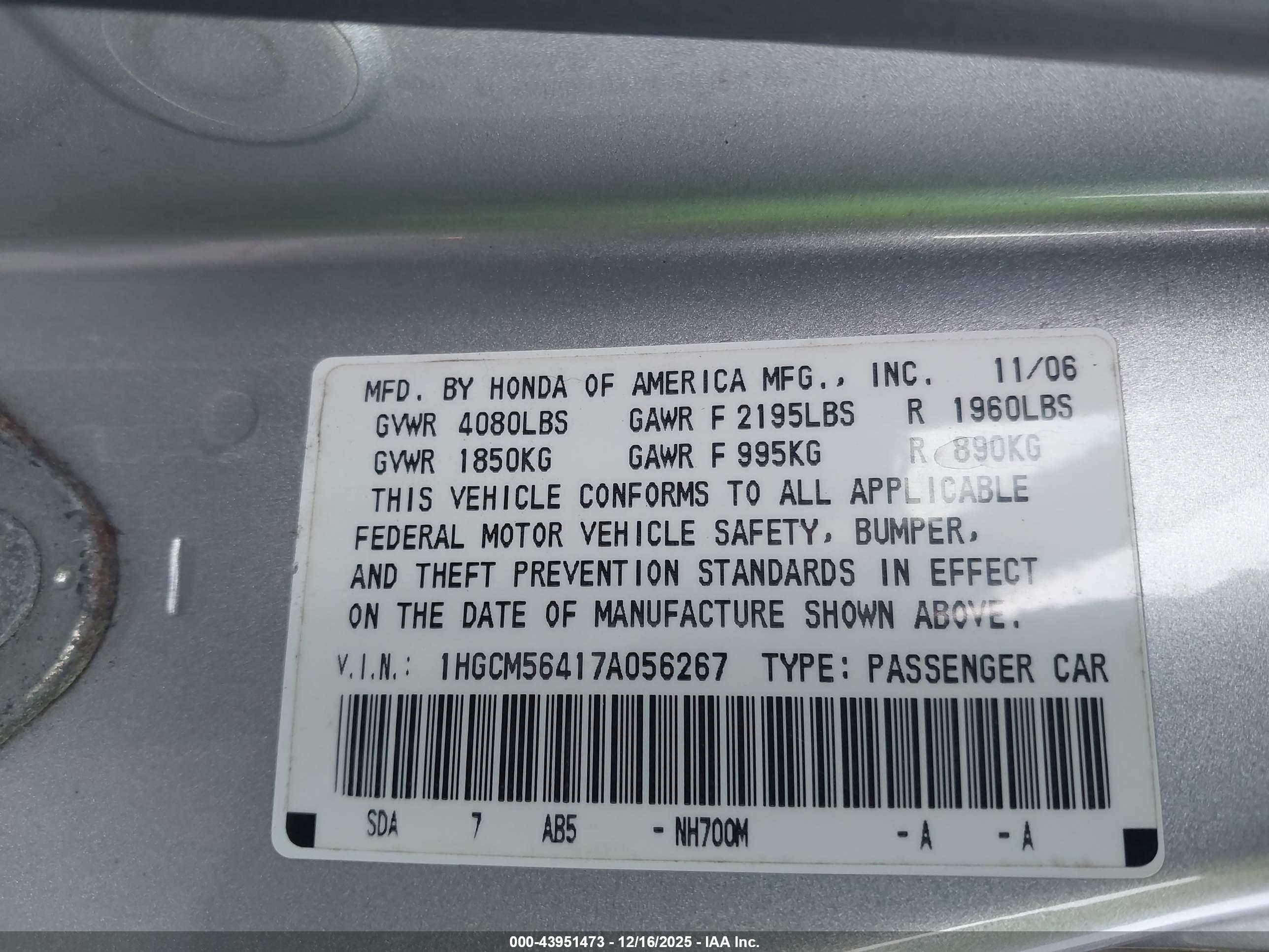 HONDA ACCORD image 9