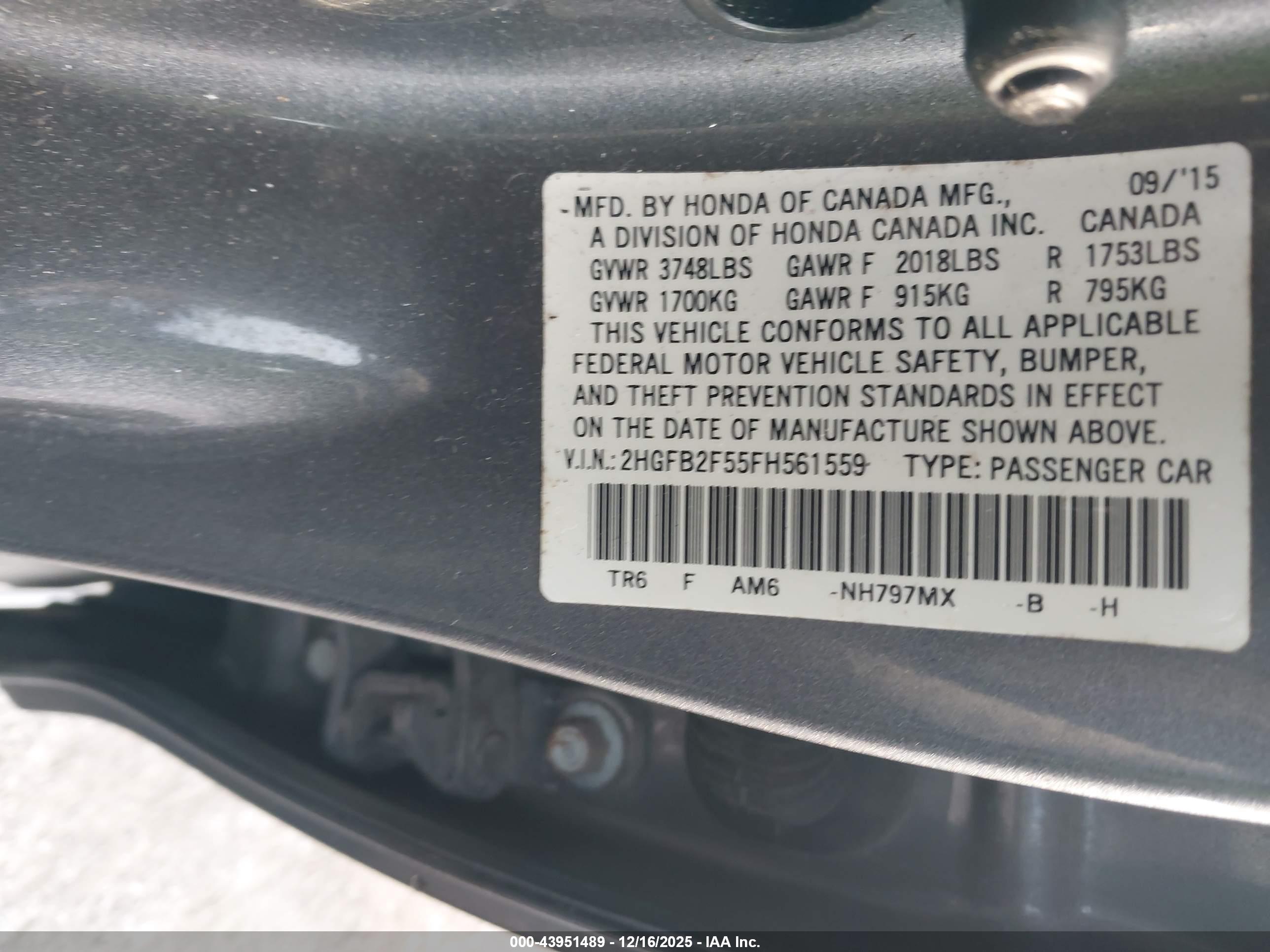 HONDA CIVIC image 9