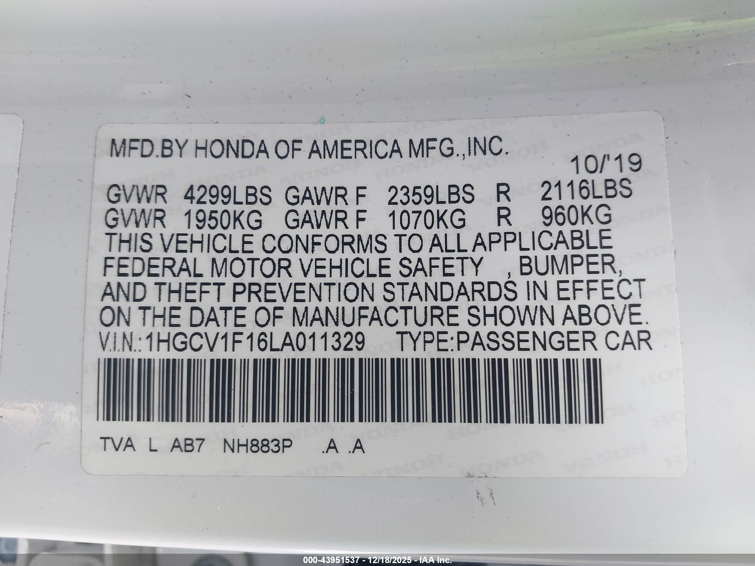 HONDA ACCORD image 9