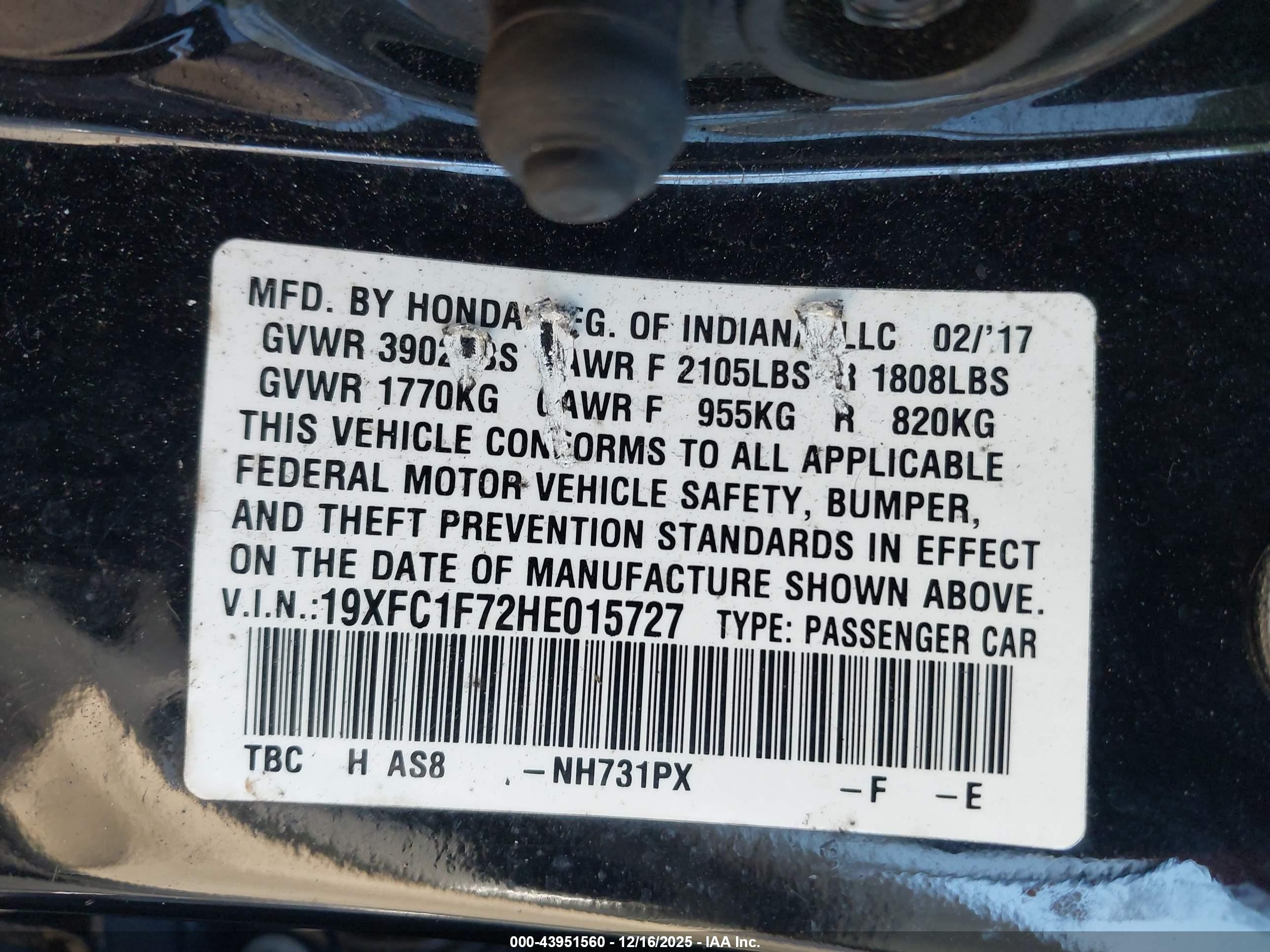 HONDA CIVIC image 9
