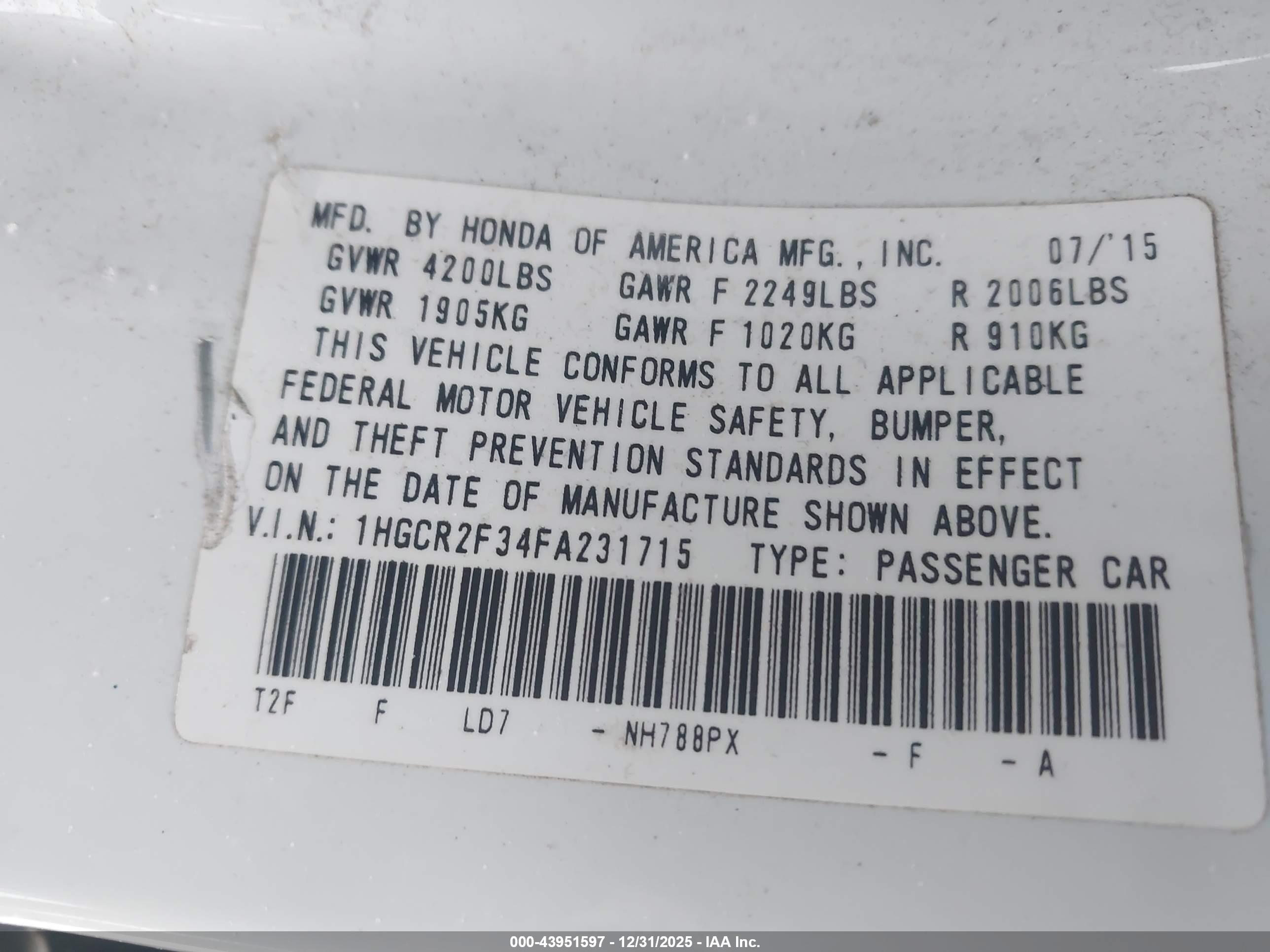 HONDA ACCORD image 9
