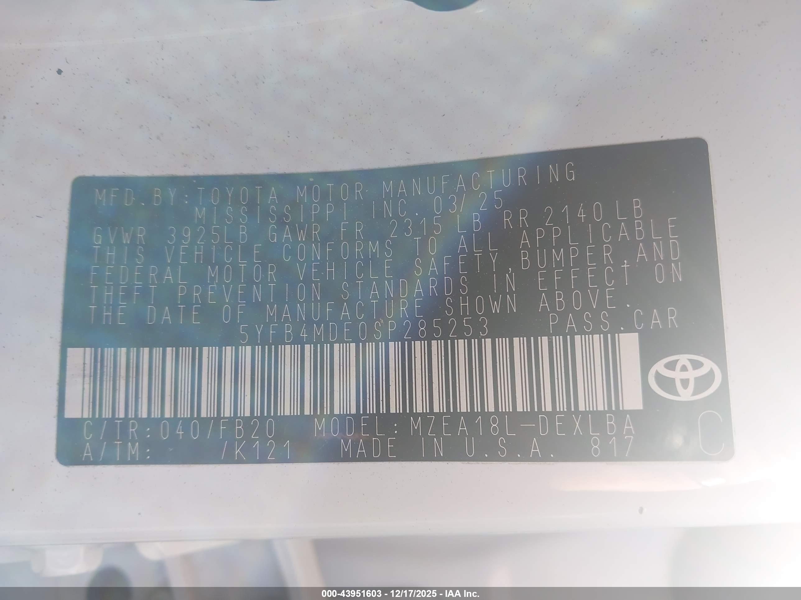TOYOTA COROLLA image 9