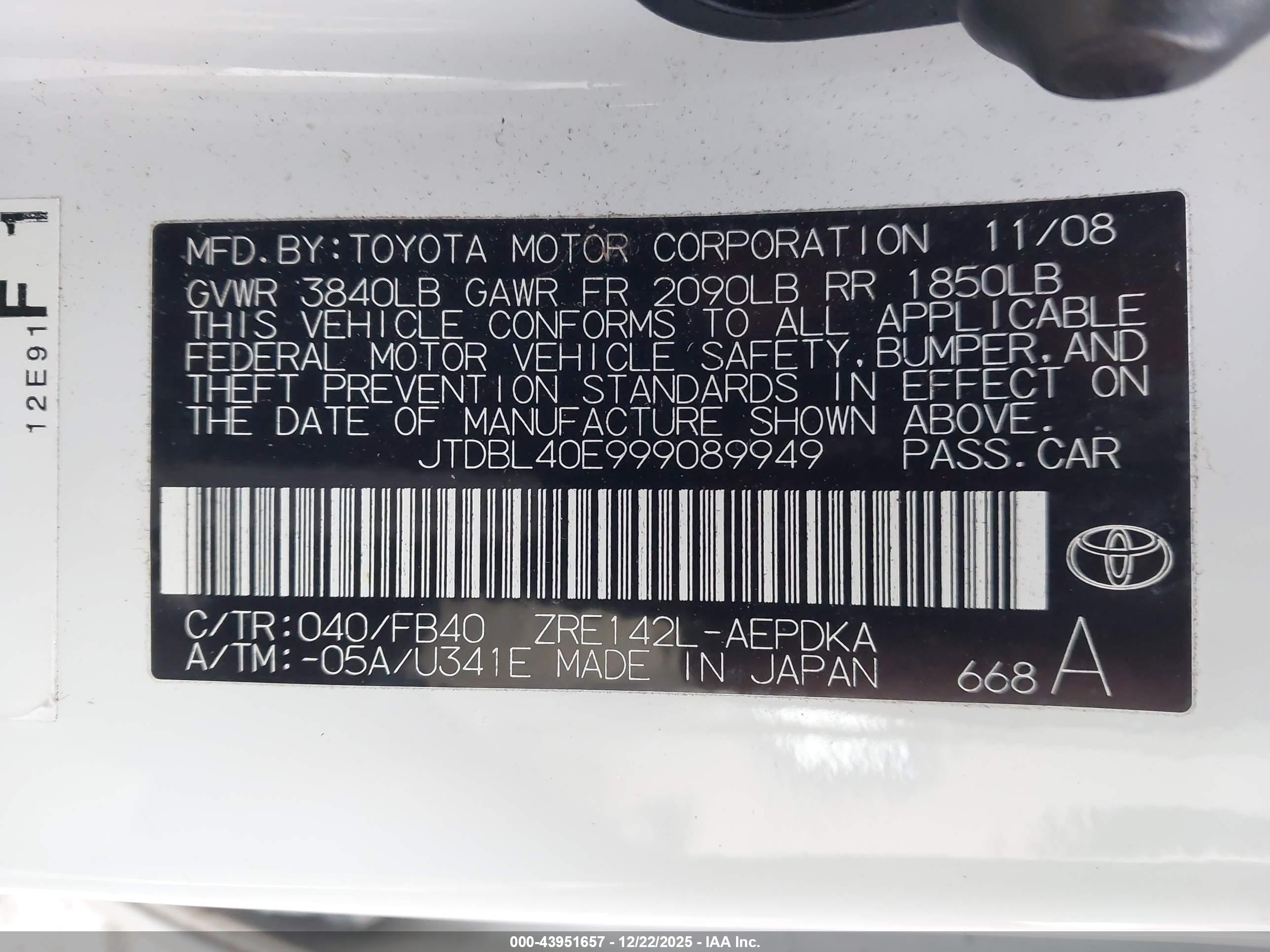 TOYOTA COROLLA image 9