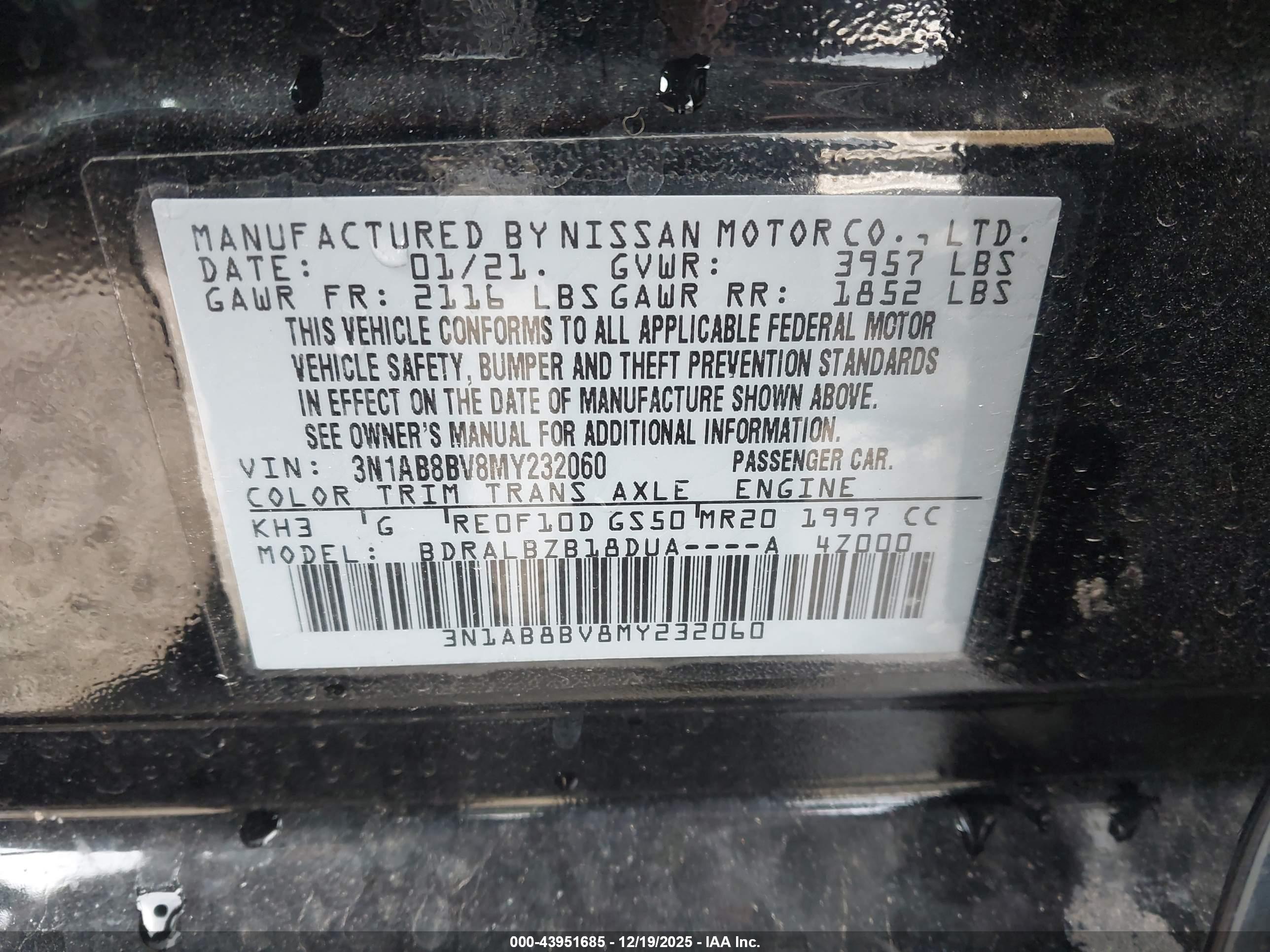 NISSAN SENTRA image 9
