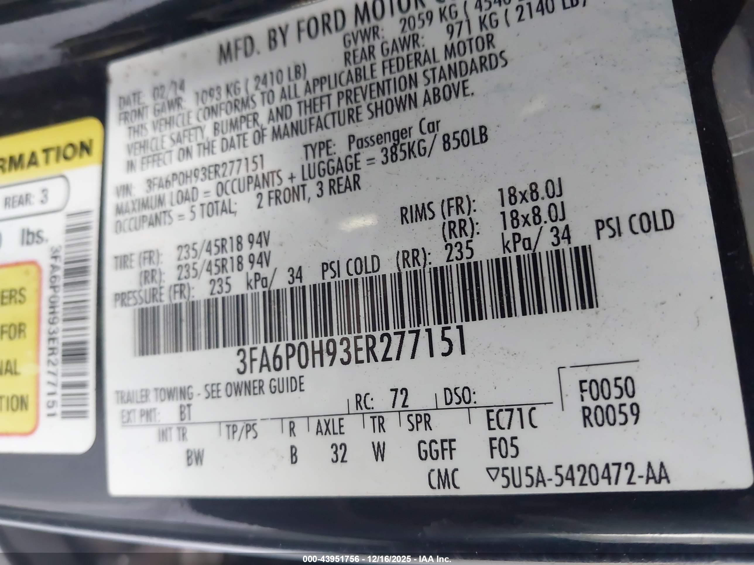 FORD FUSION image 9