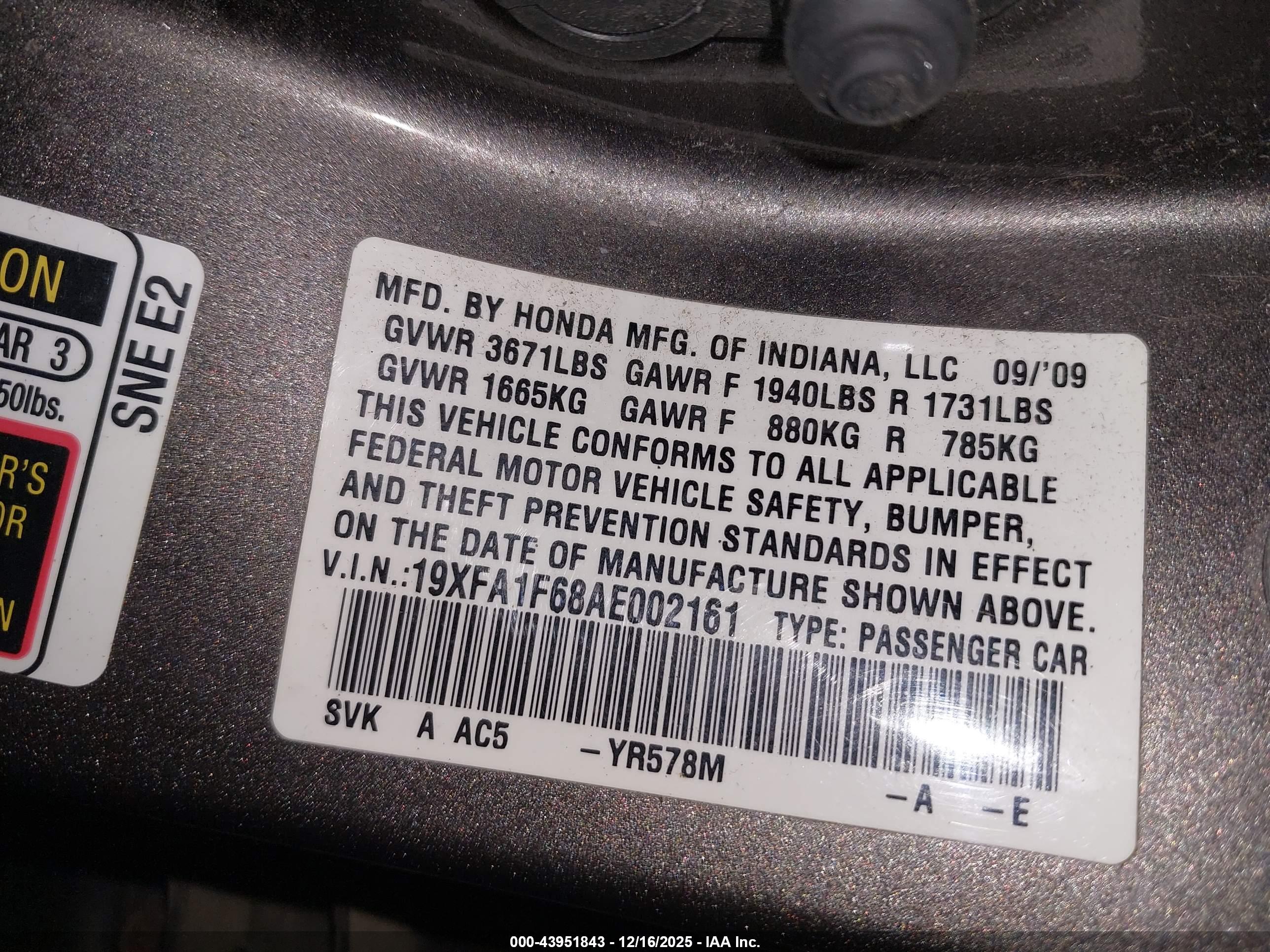 HONDA CIVIC image 9