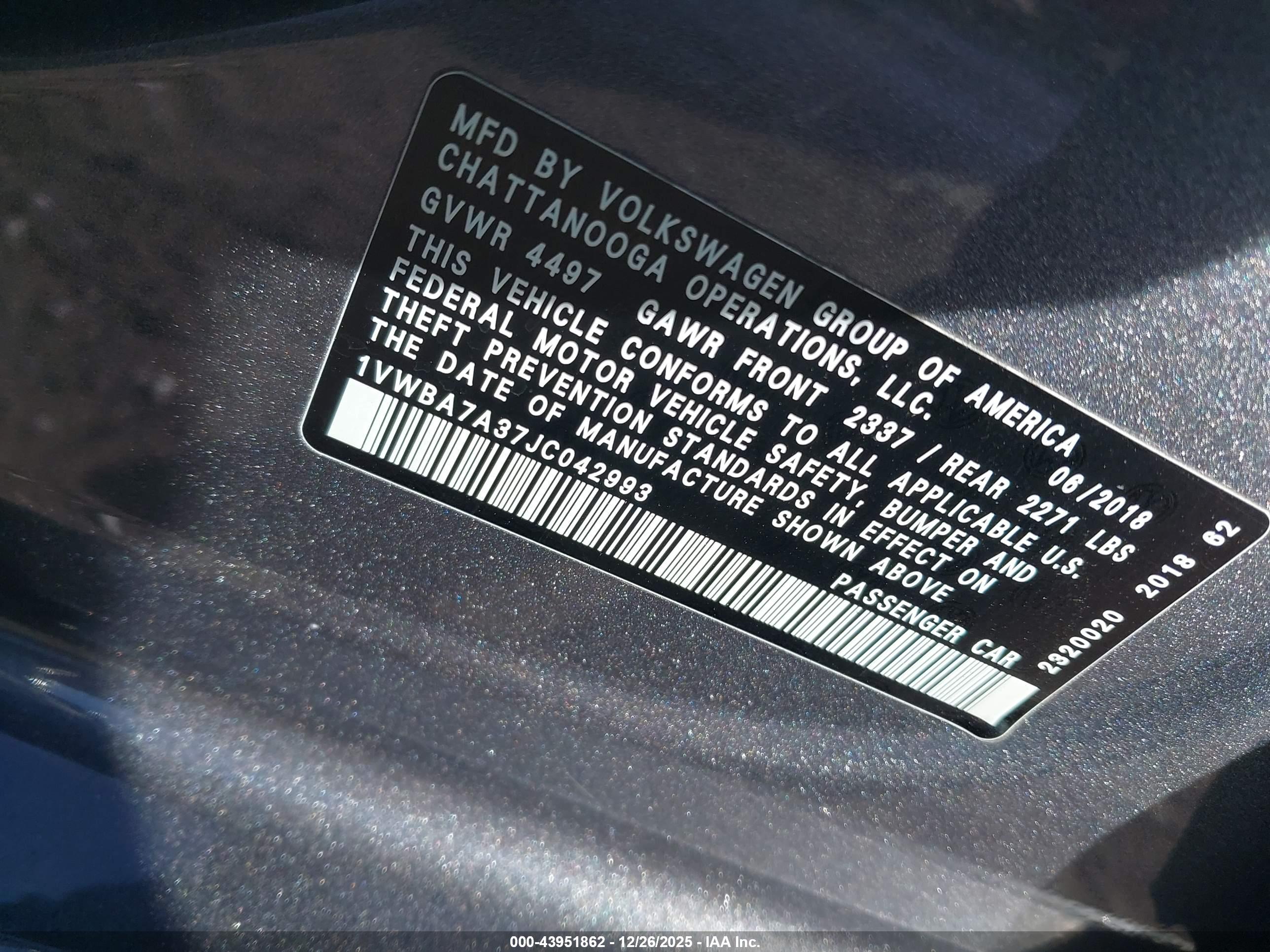 VOLKSWAGEN PASSAT image 9