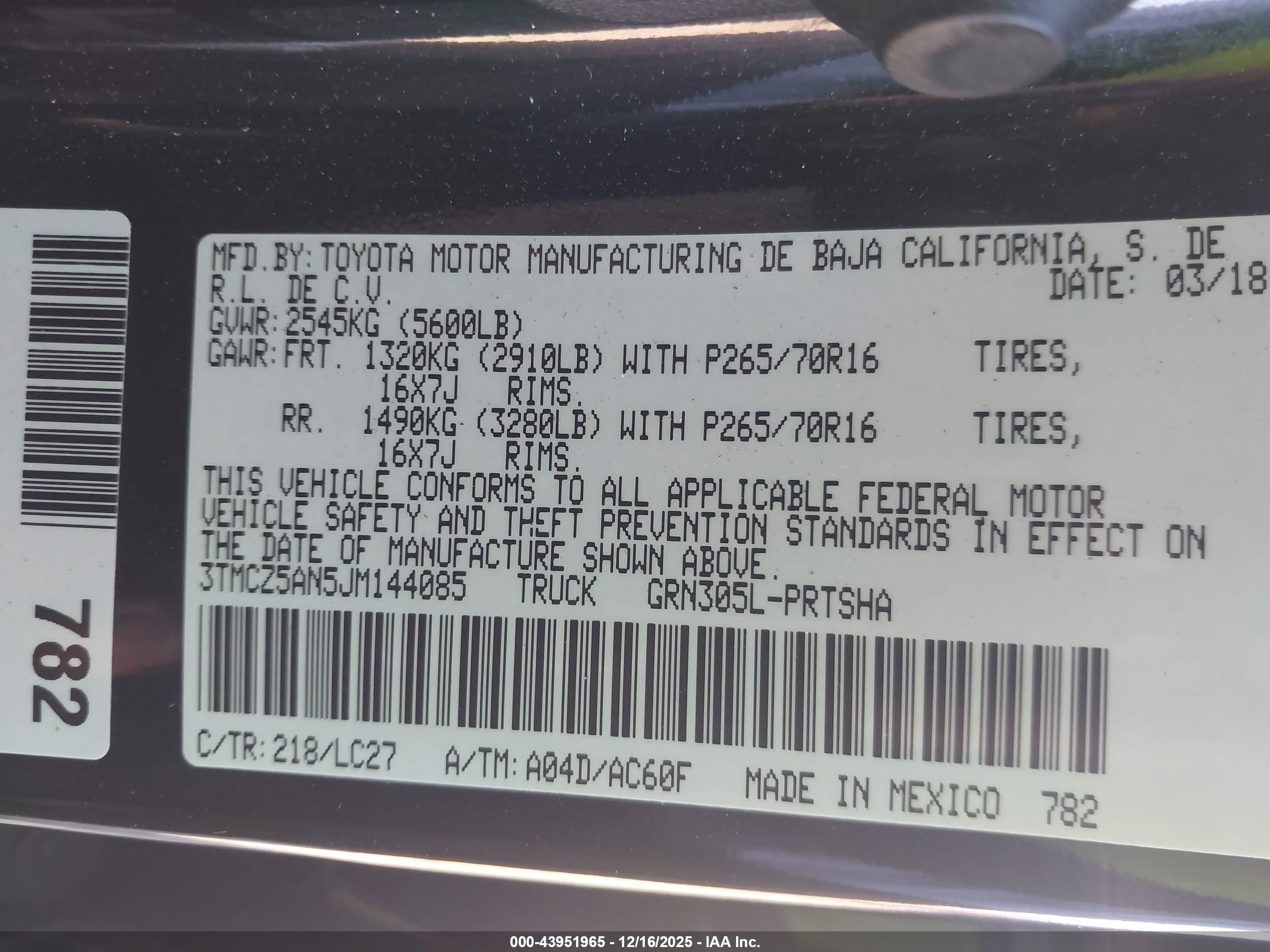 TOYOTA TACOMA image 9