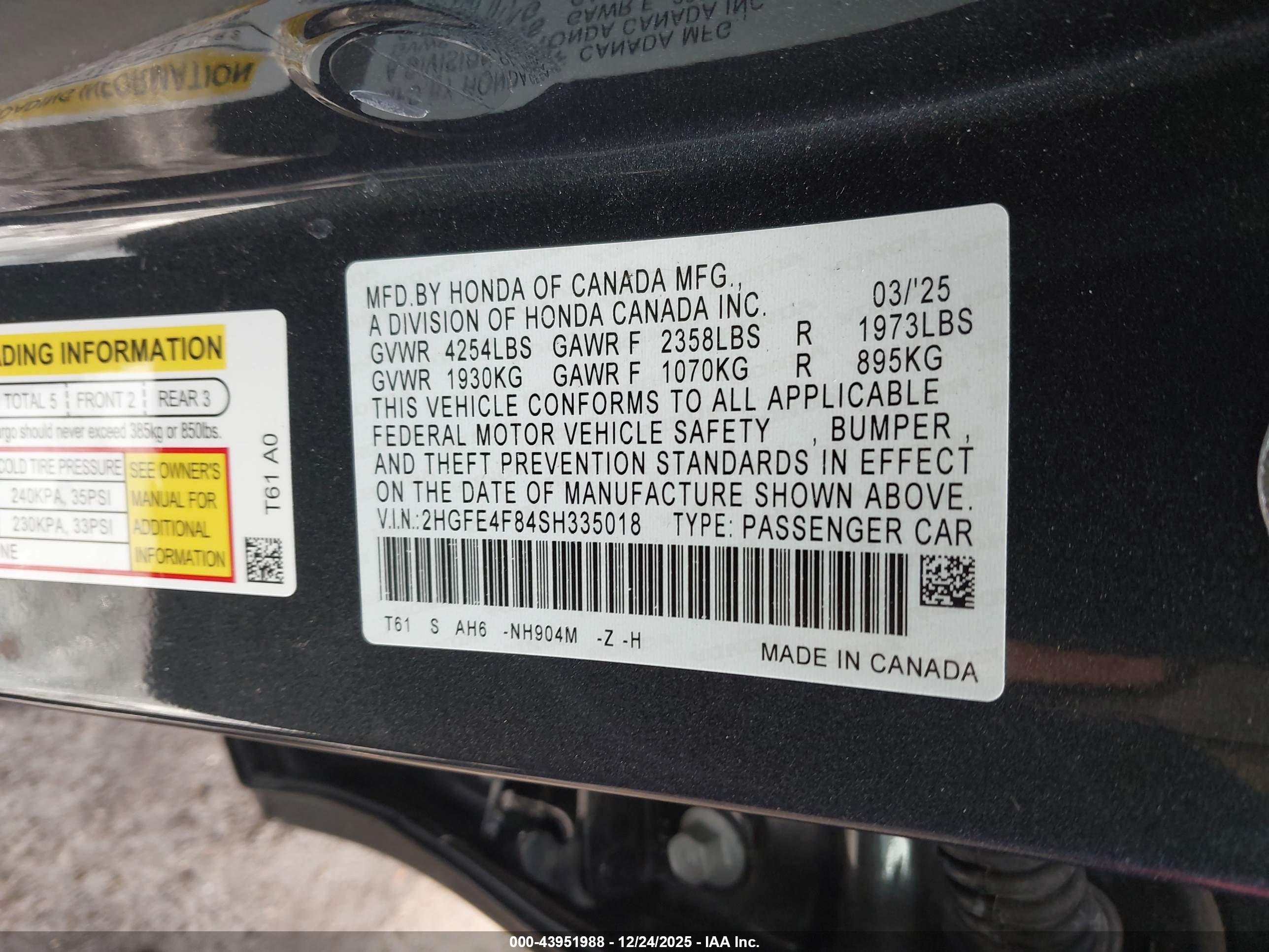 HONDA CIVIC image 9
