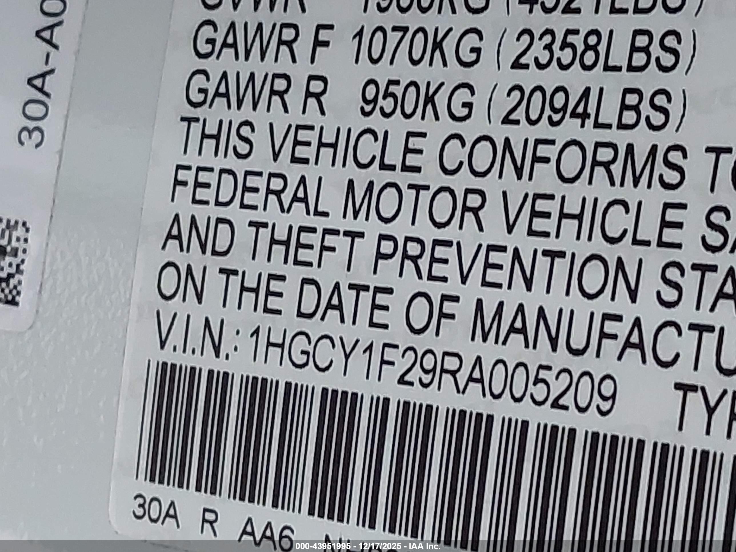 HONDA ACCORD image 9