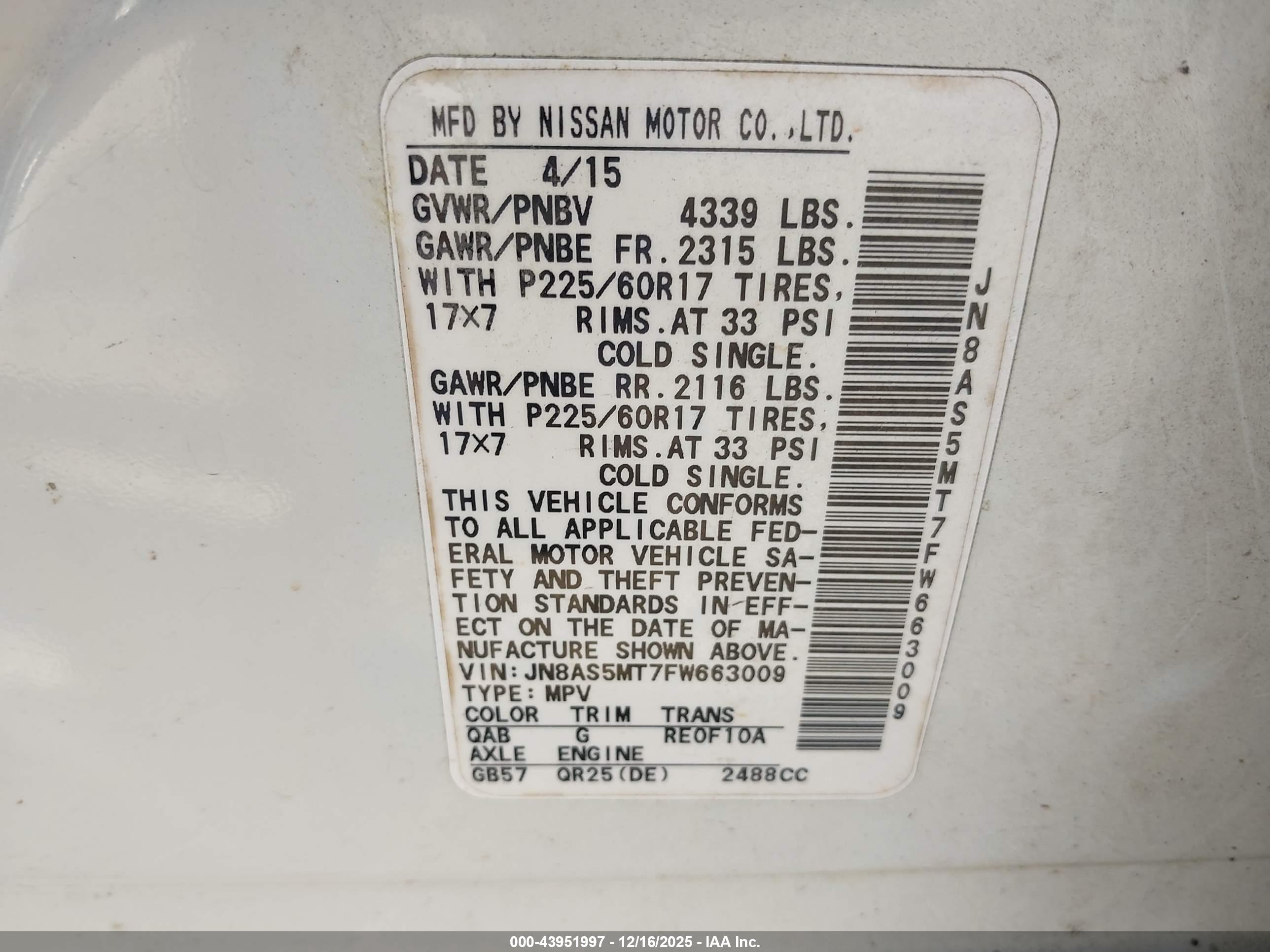 NISSAN ROGUE image 9