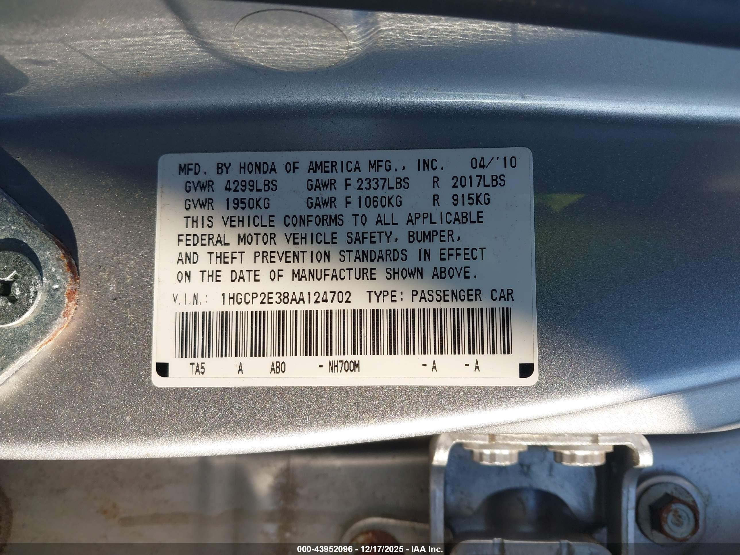HONDA ACCORD image 9