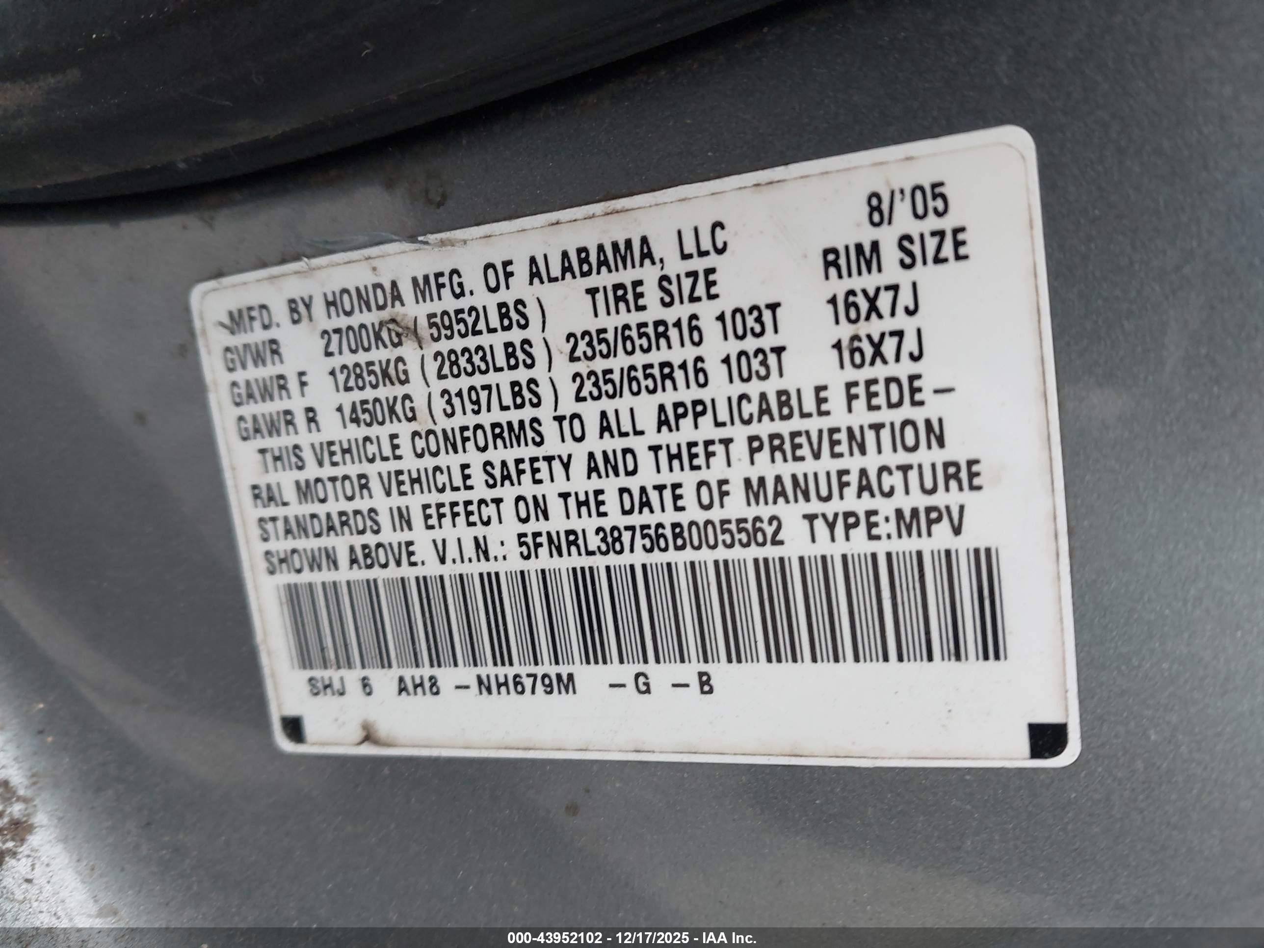 HONDA ODYSSEY image 9