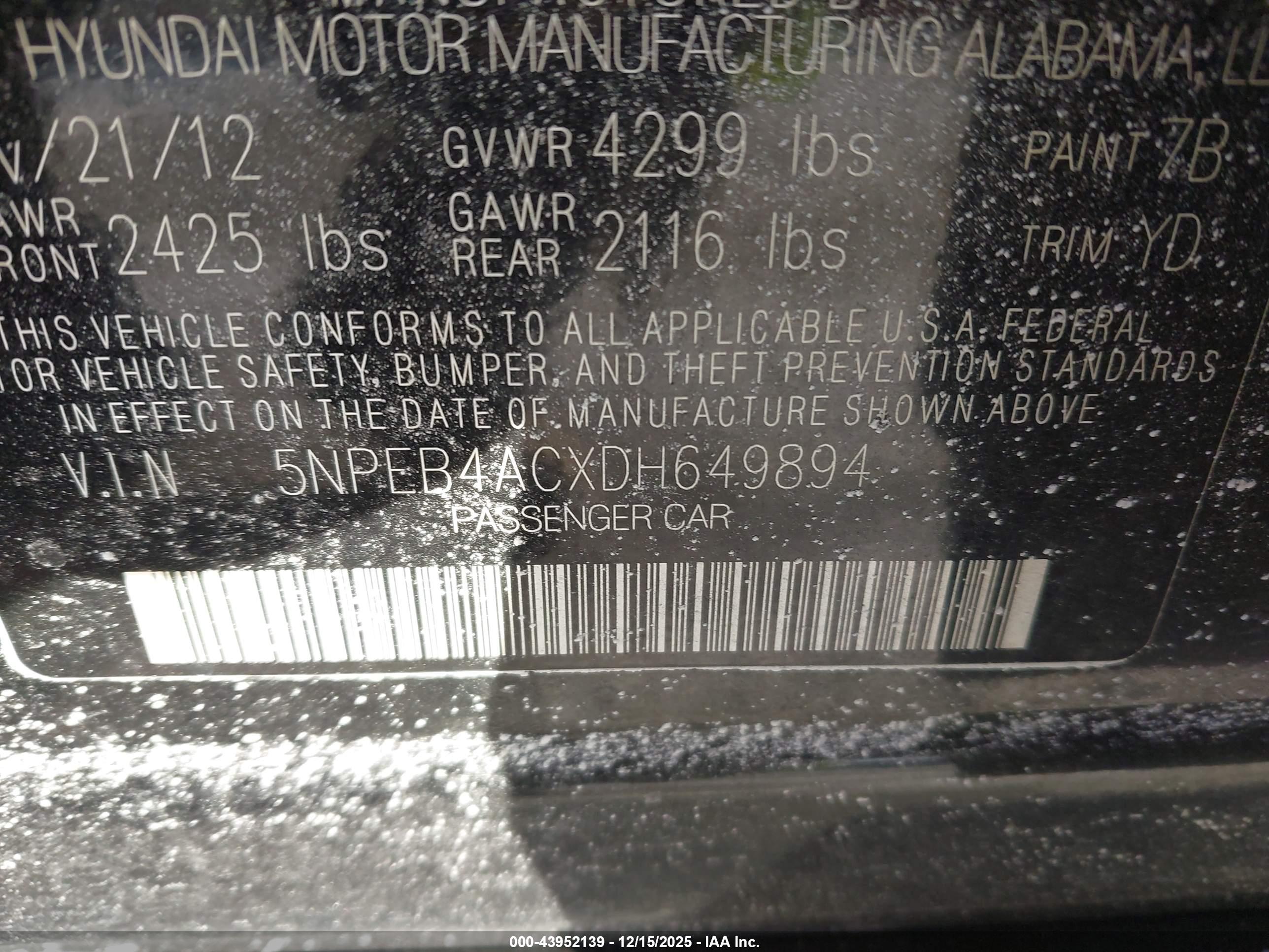 HYUNDAI SONATA image 9