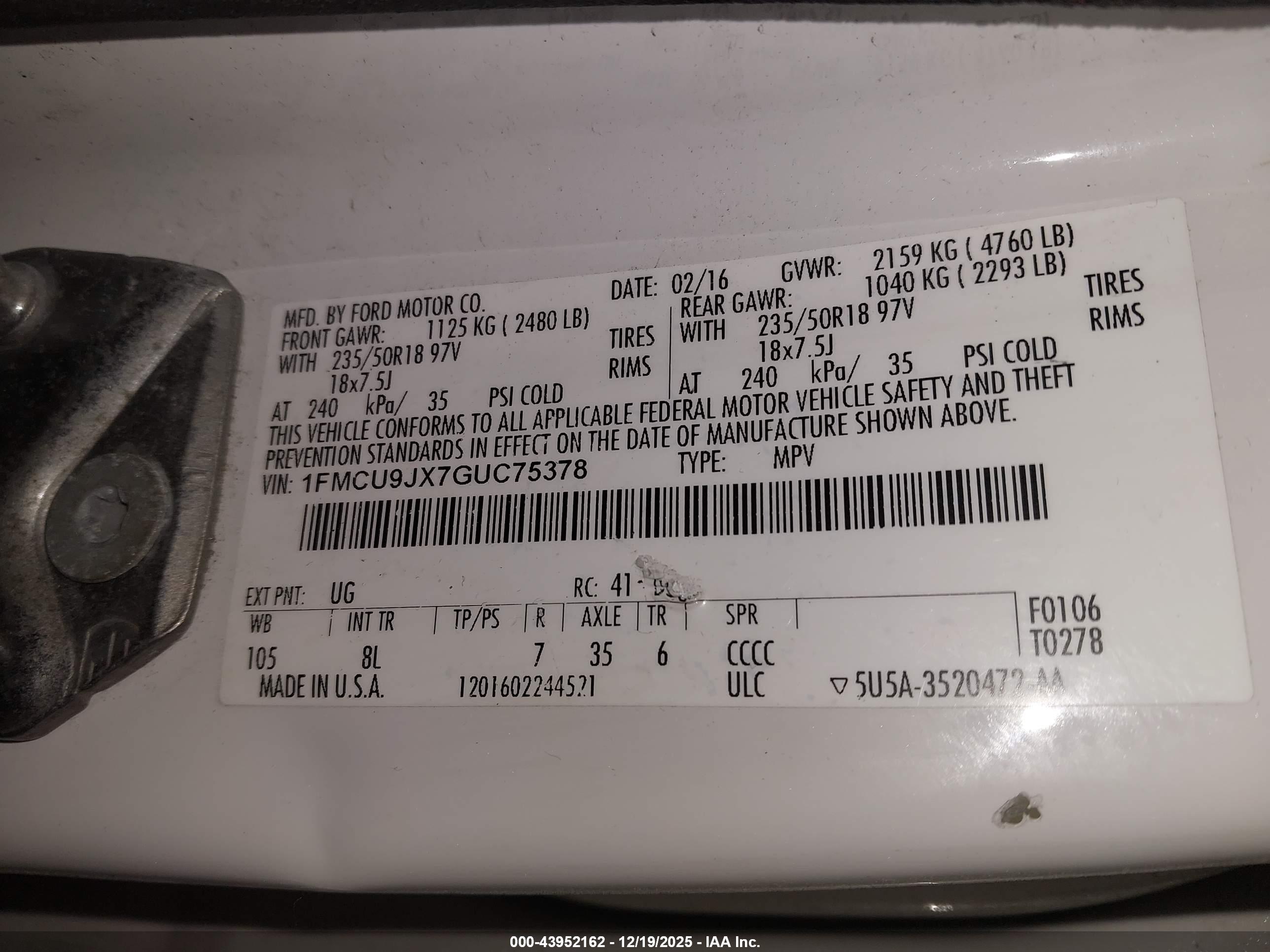 FORD ESCAPE image 9
