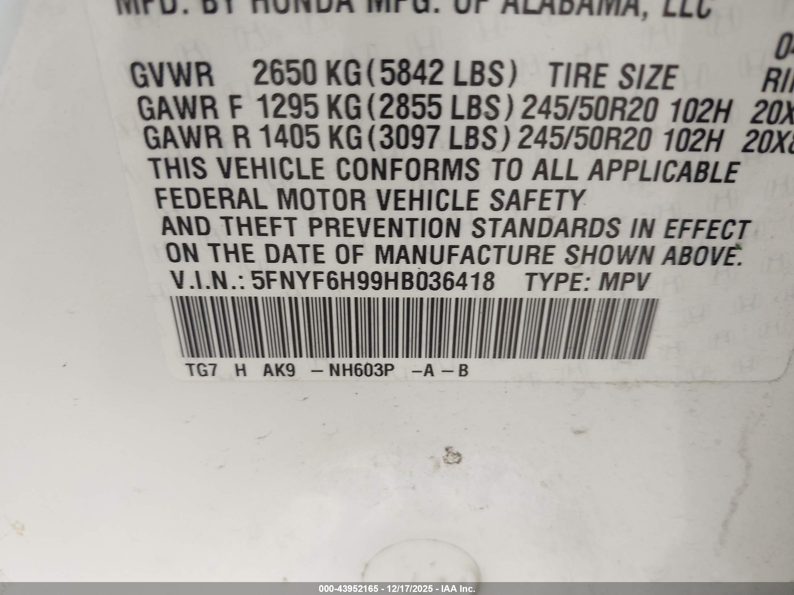 HONDA PILOT image 9