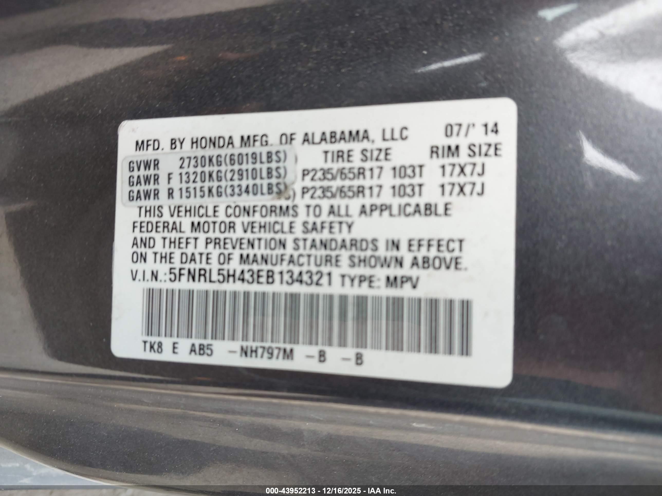 HONDA ODYSSEY image 9