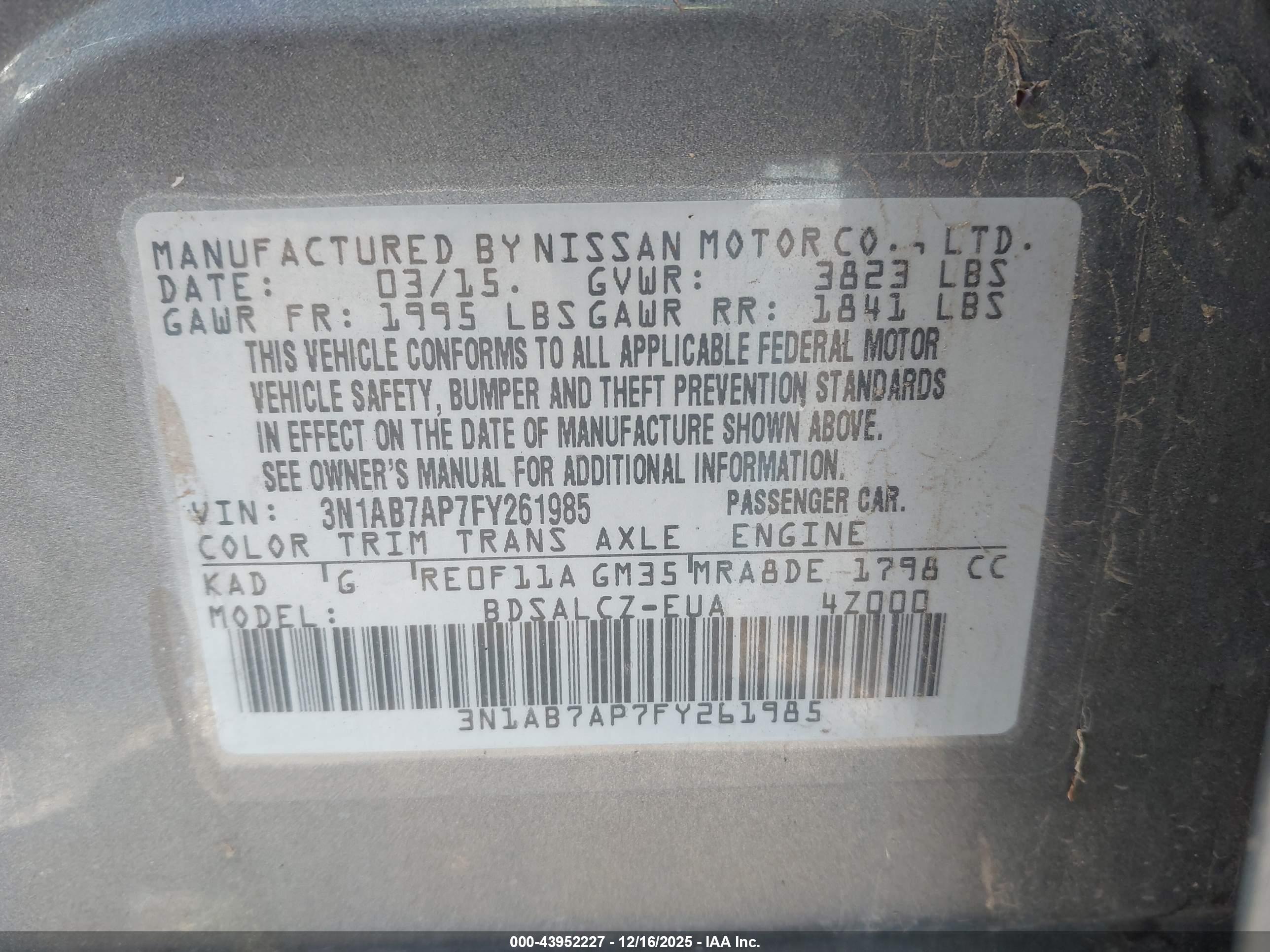 NISSAN SENTRA image 9