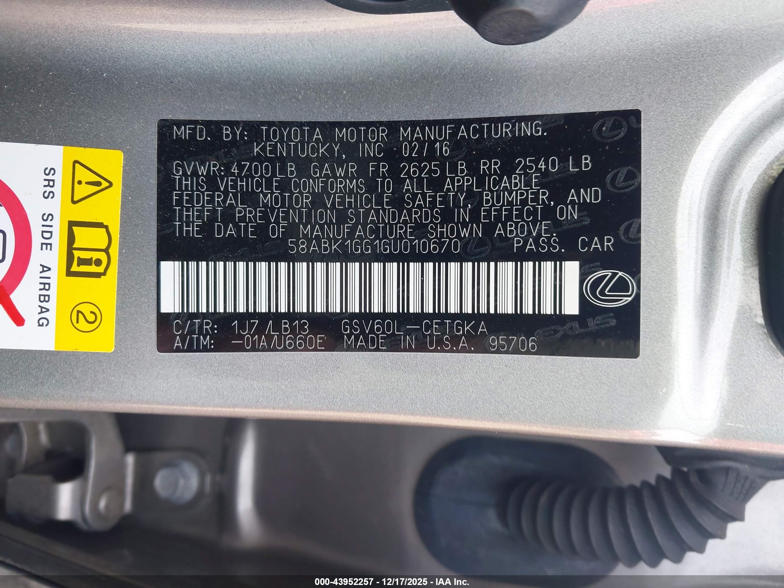 LEXUS ES image 9