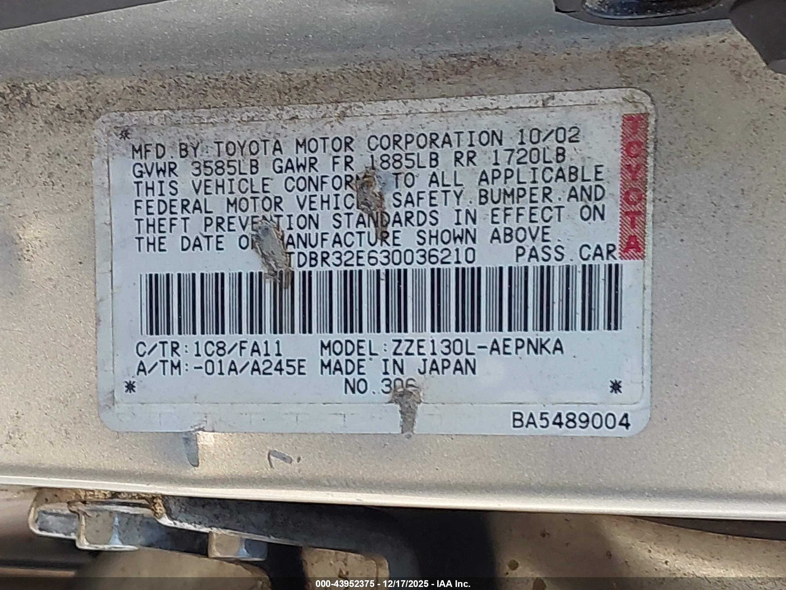 TOYOTA COROLLA image 9