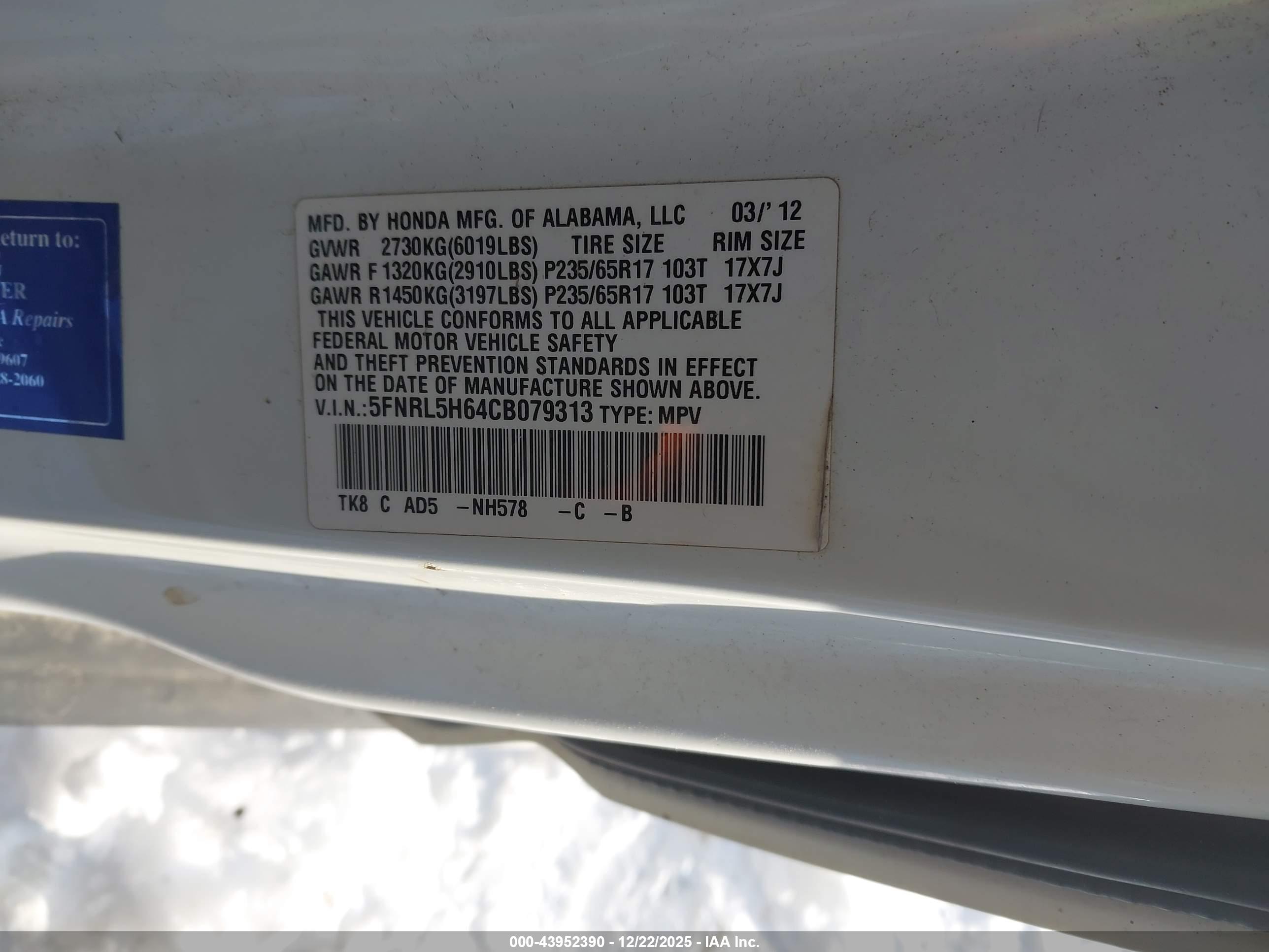 HONDA ODYSSEY image 9
