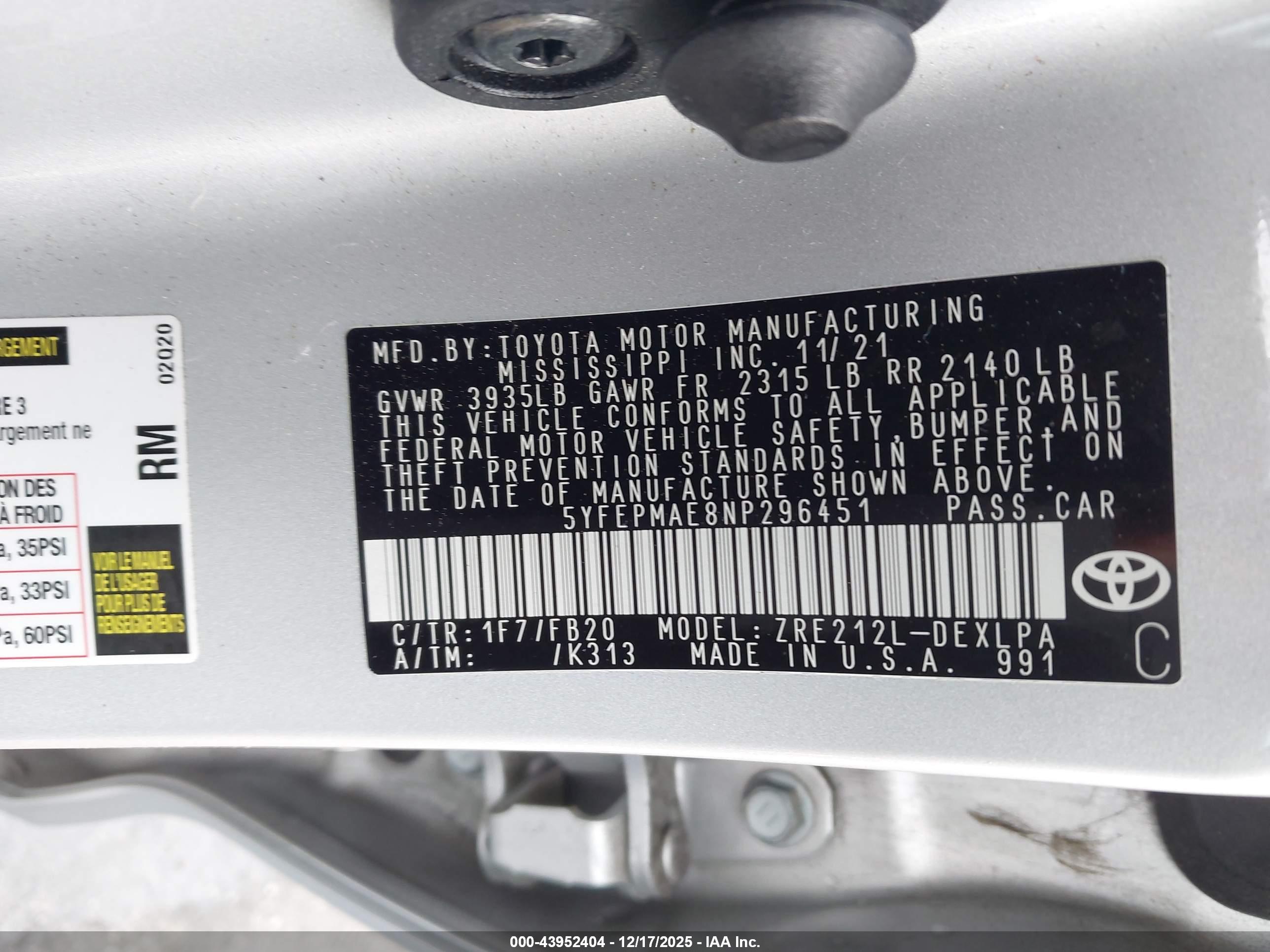 TOYOTA COROLLA image 9