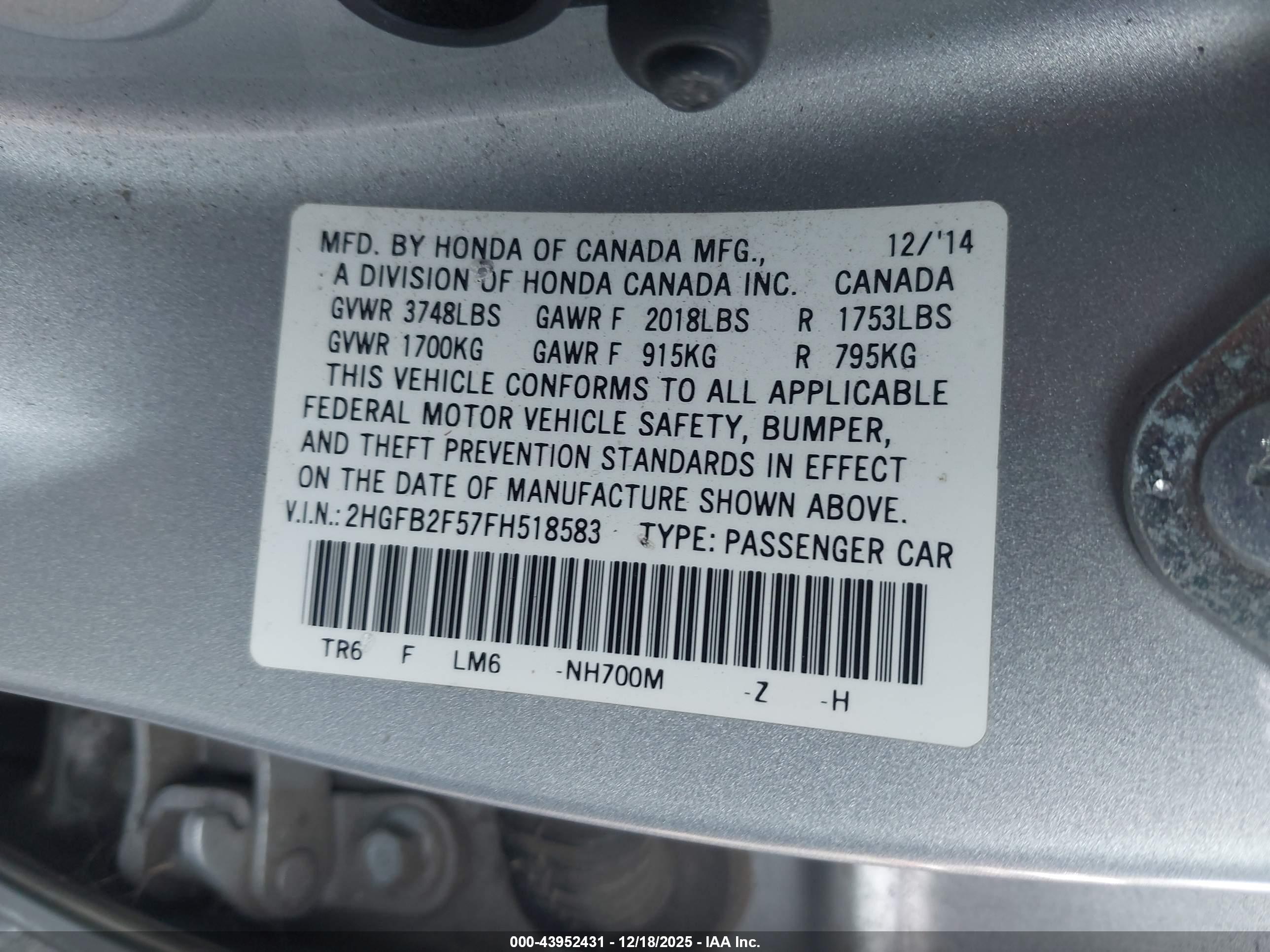 HONDA CIVIC image 9