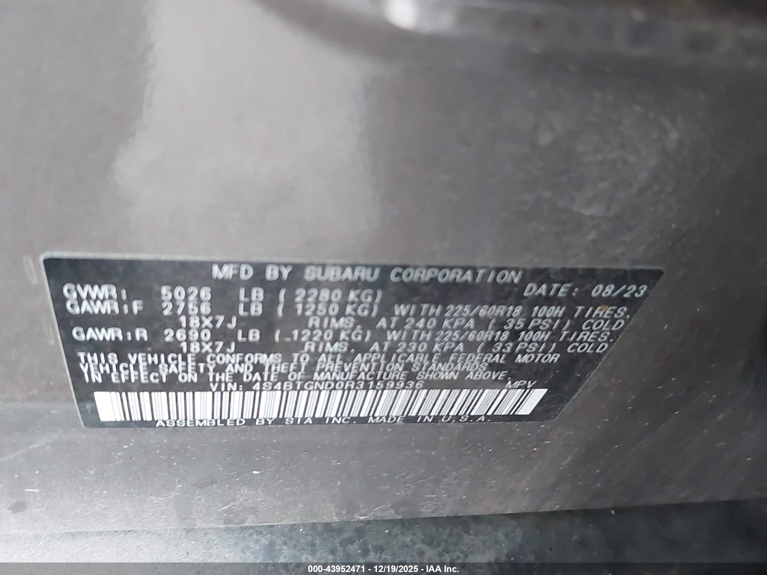 SUBARU OUTBACK image 9