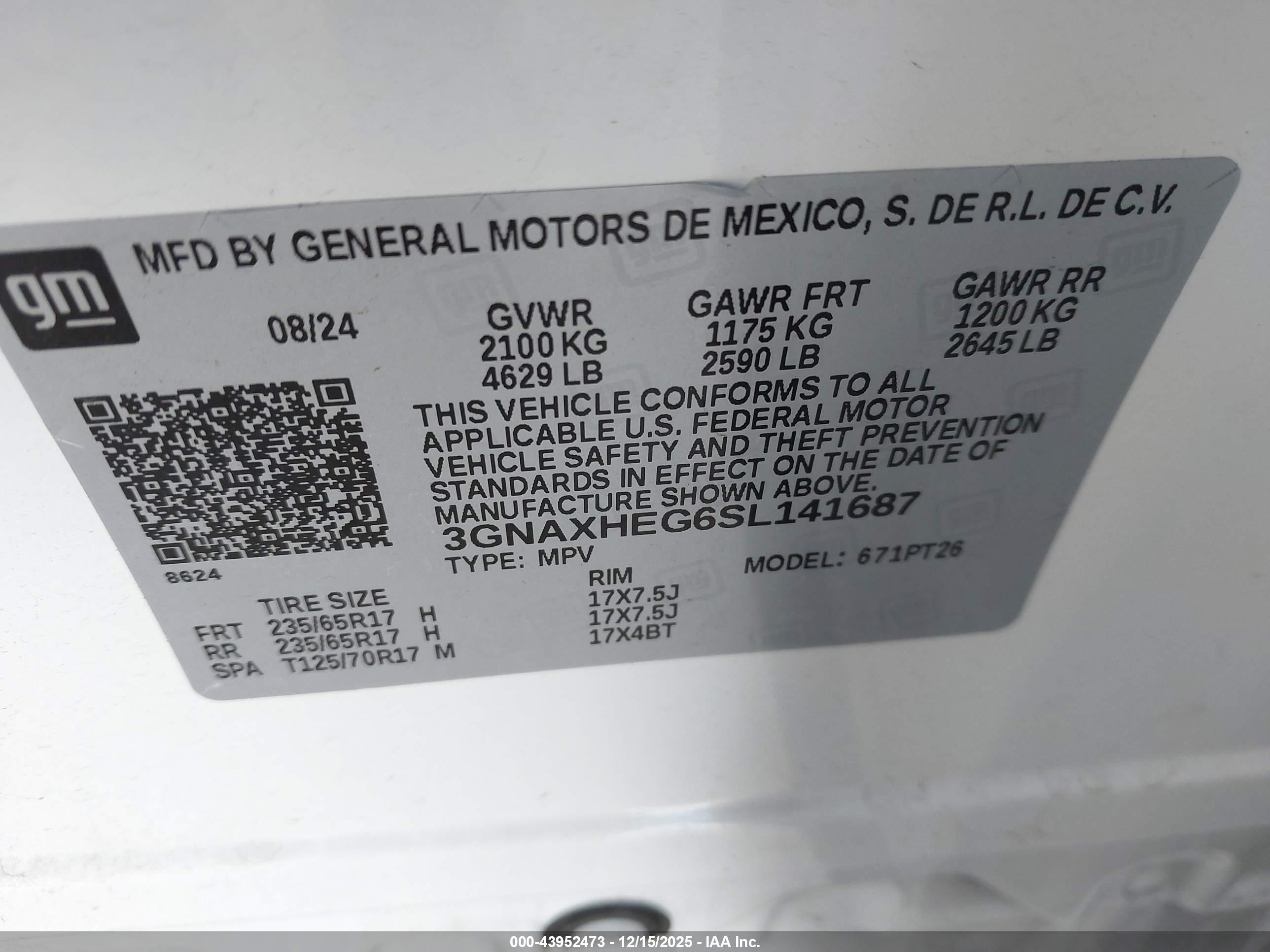 CHEVROLET EQUINOX image 9