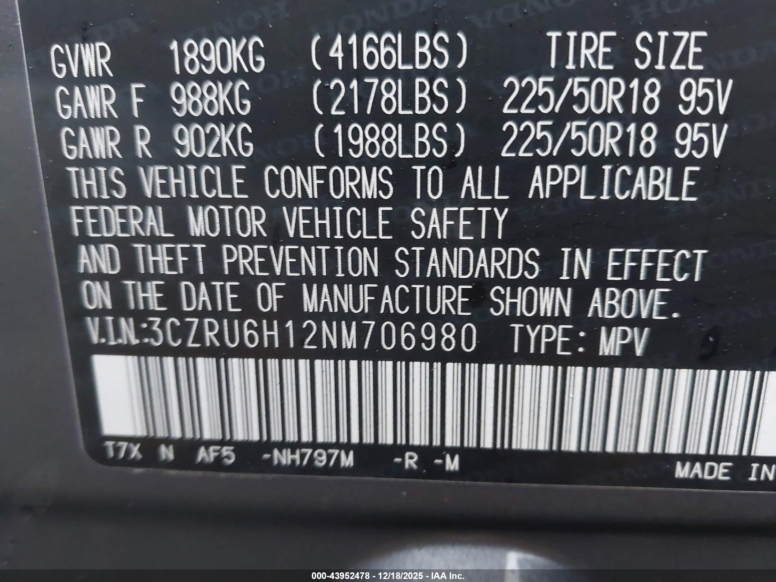 HONDA HR-V image 9
