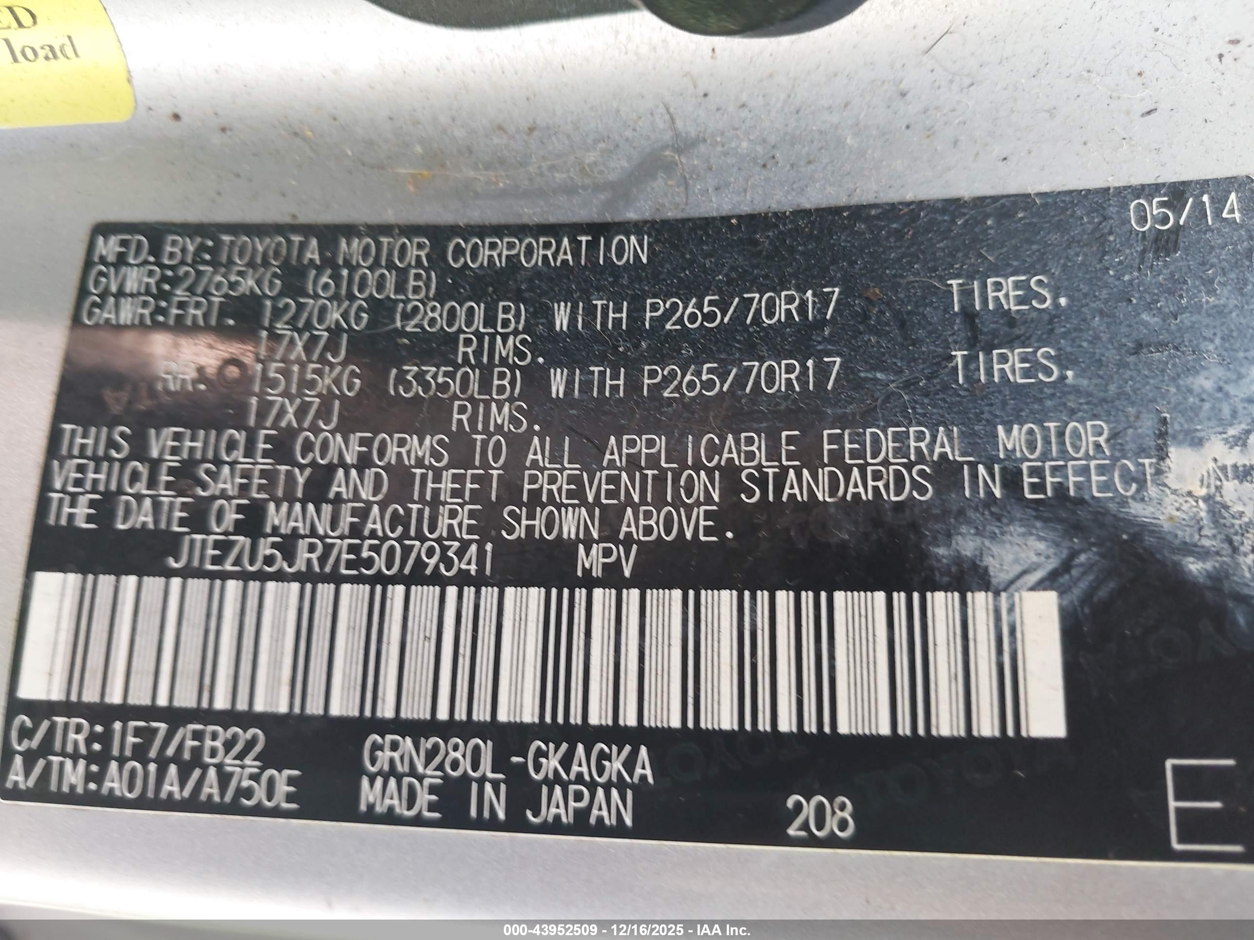 TOYOTA 4RUNNER image 9
