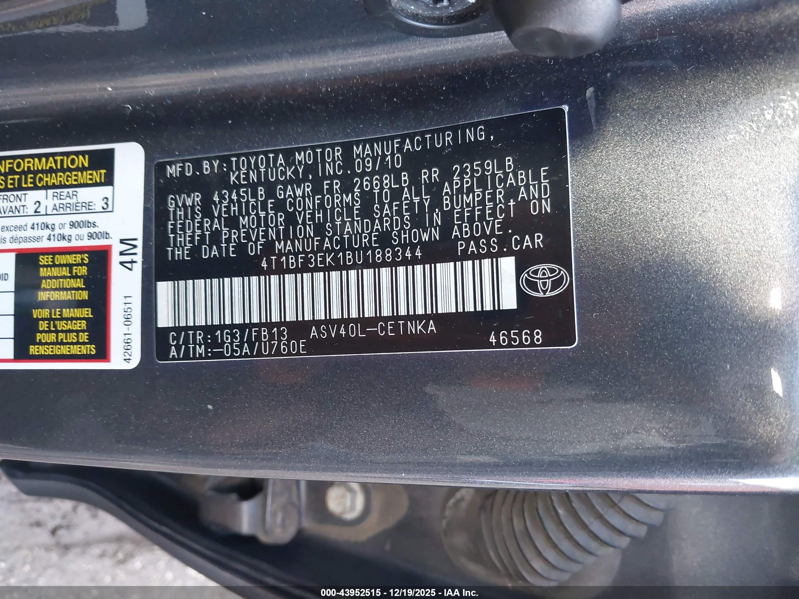 TOYOTA CAMRY image 9