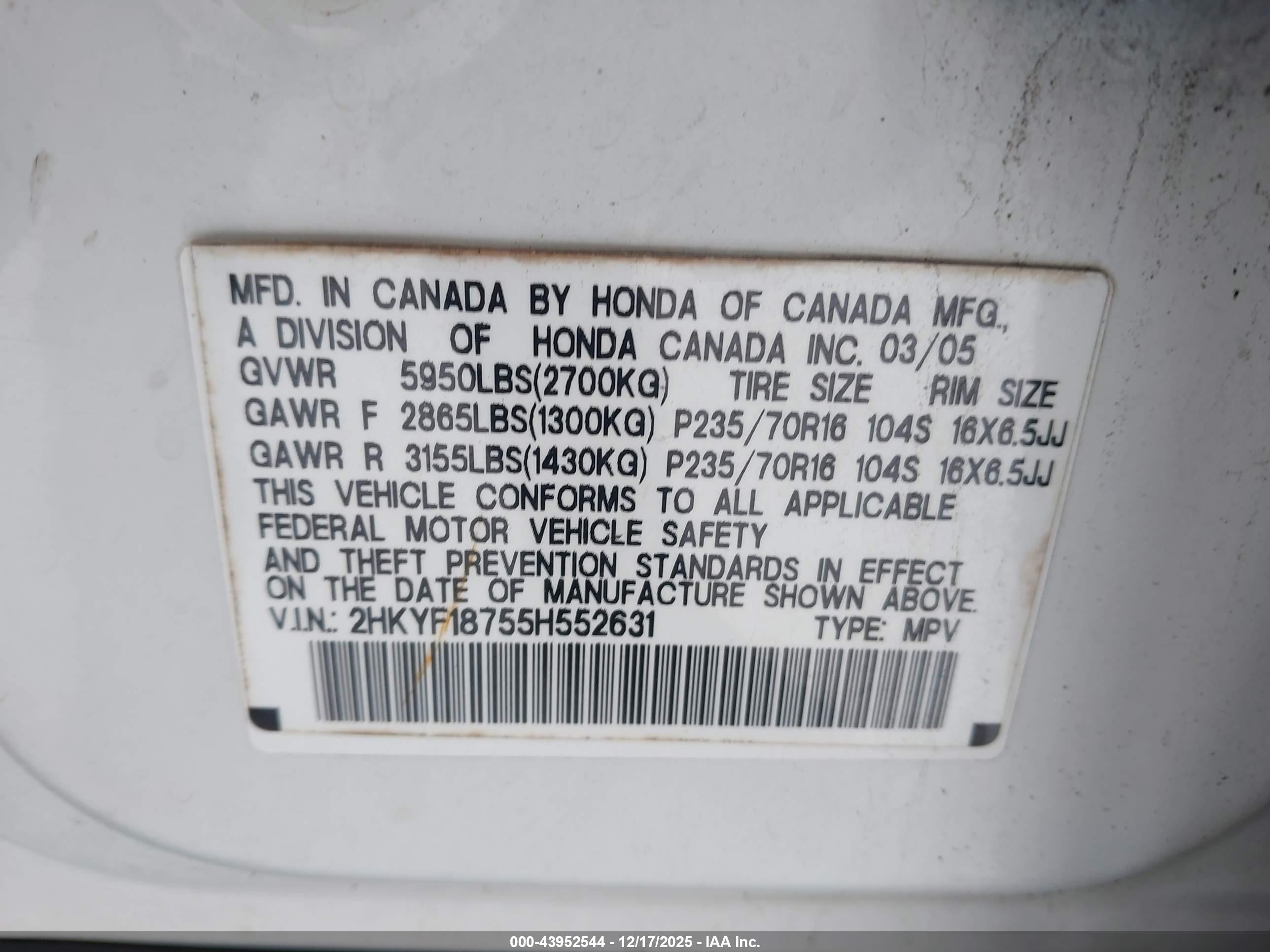 HONDA PILOT image 9