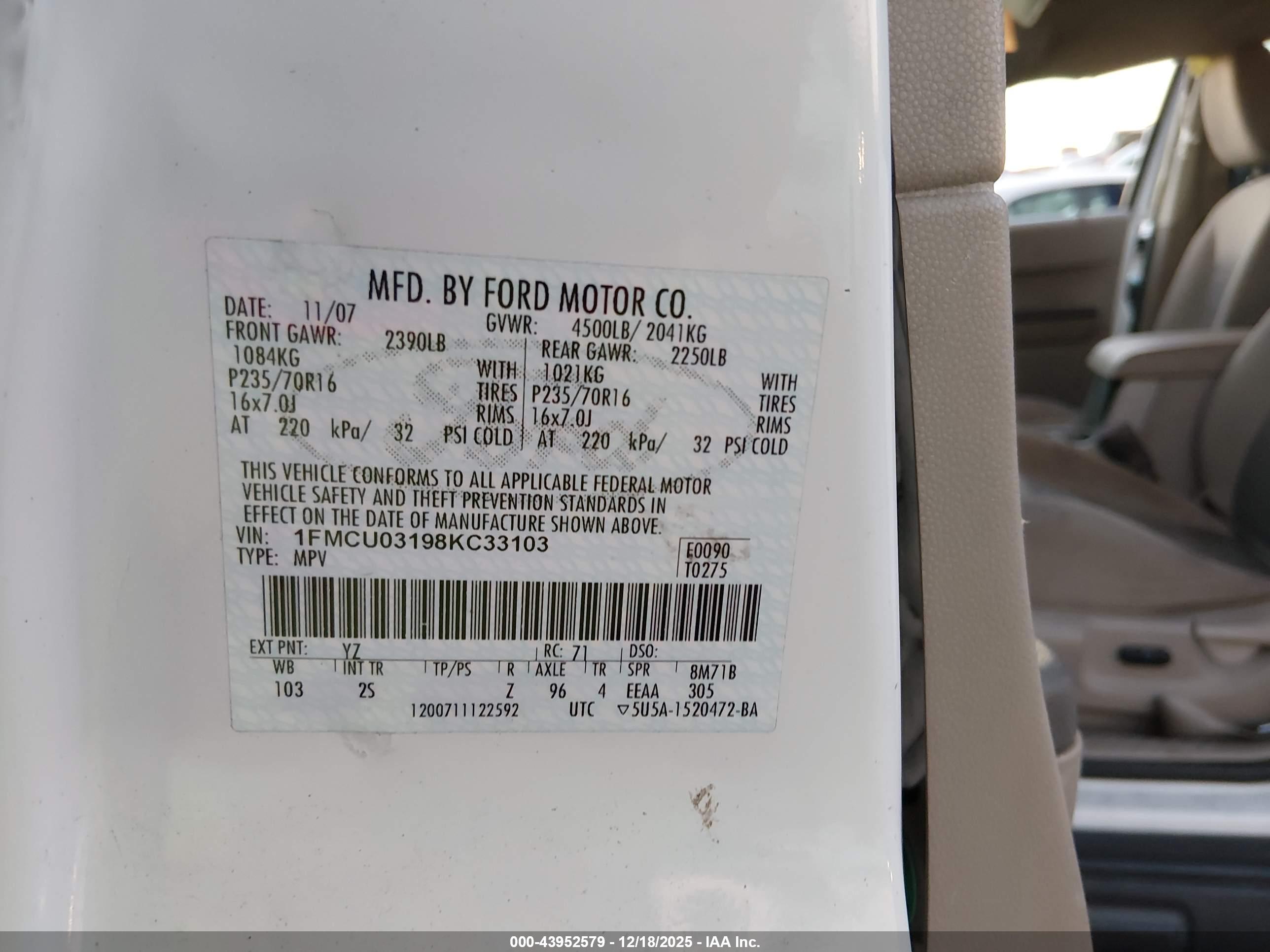 FORD ESCAPE image 9