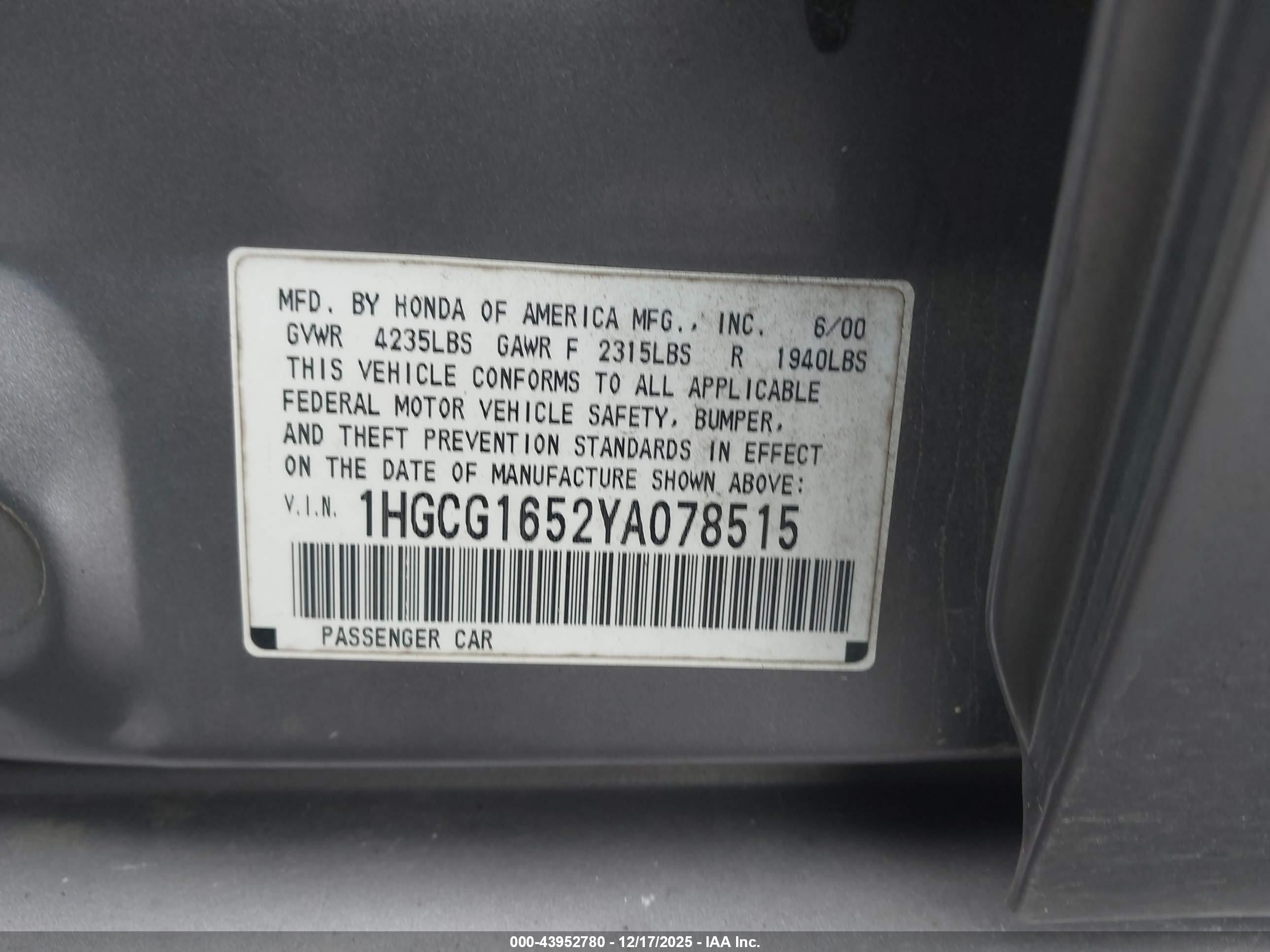 HONDA ACCORD image 9
