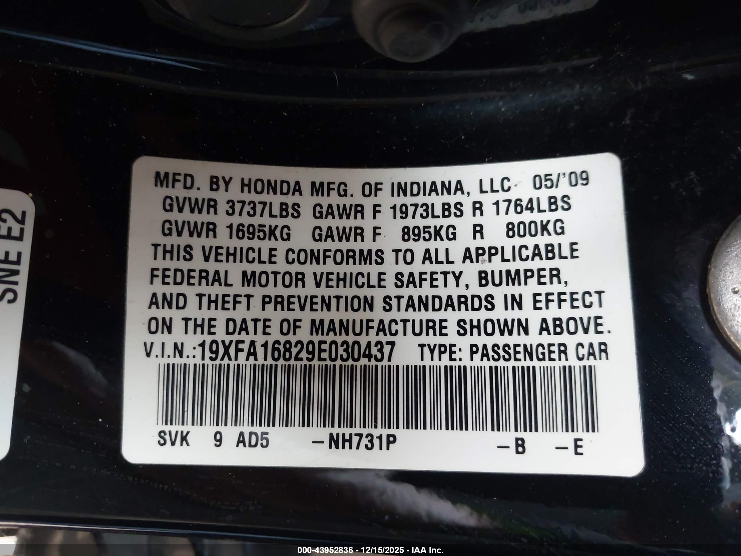 HONDA CIVIC image 9