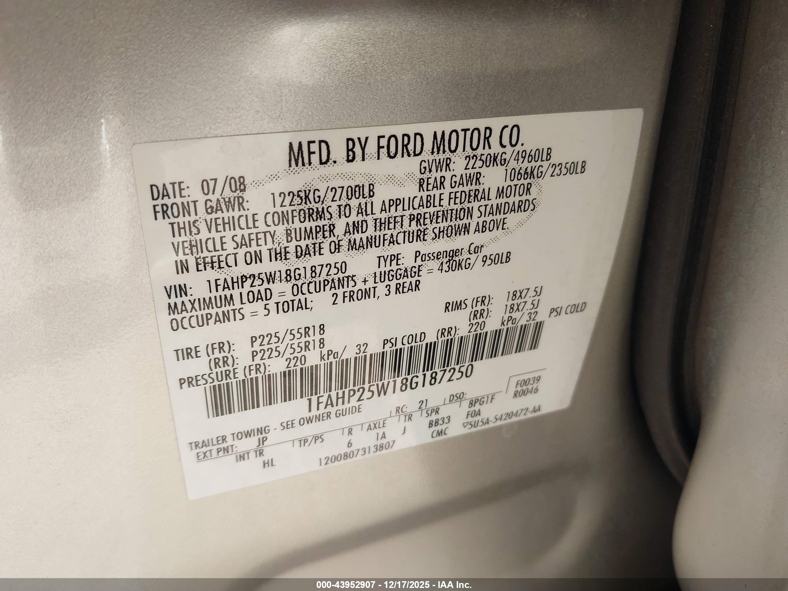 FORD TAURUS image 9