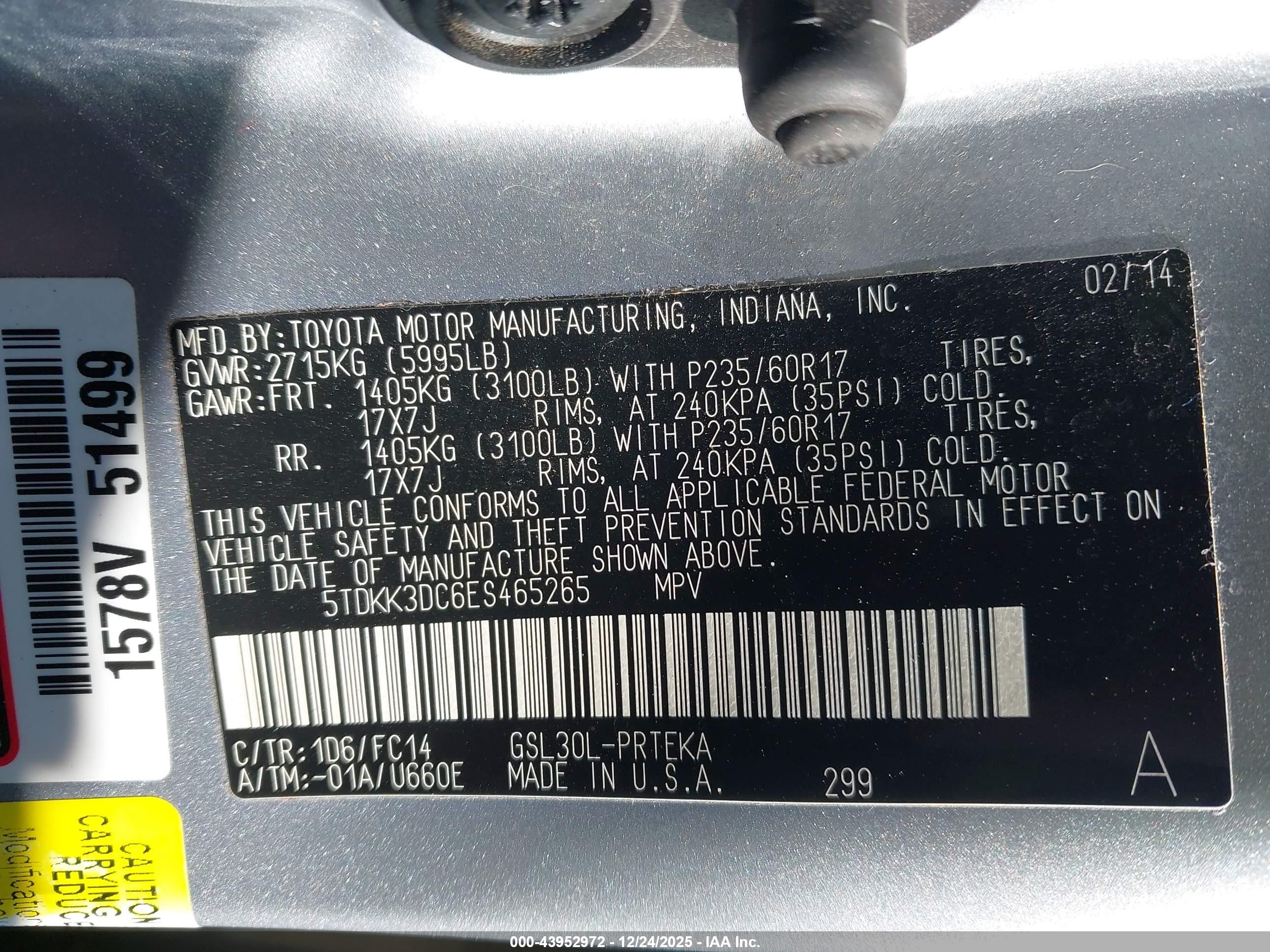 TOYOTA SIENNA image 9