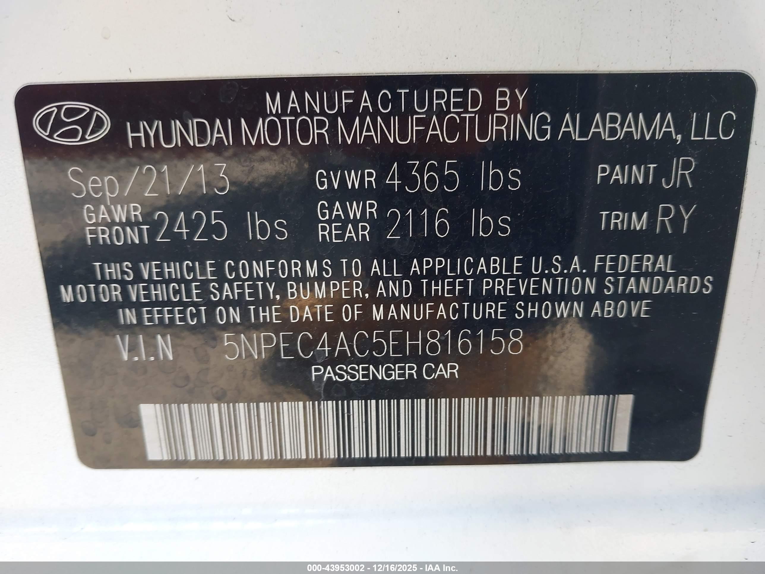 HYUNDAI SONATA image 9