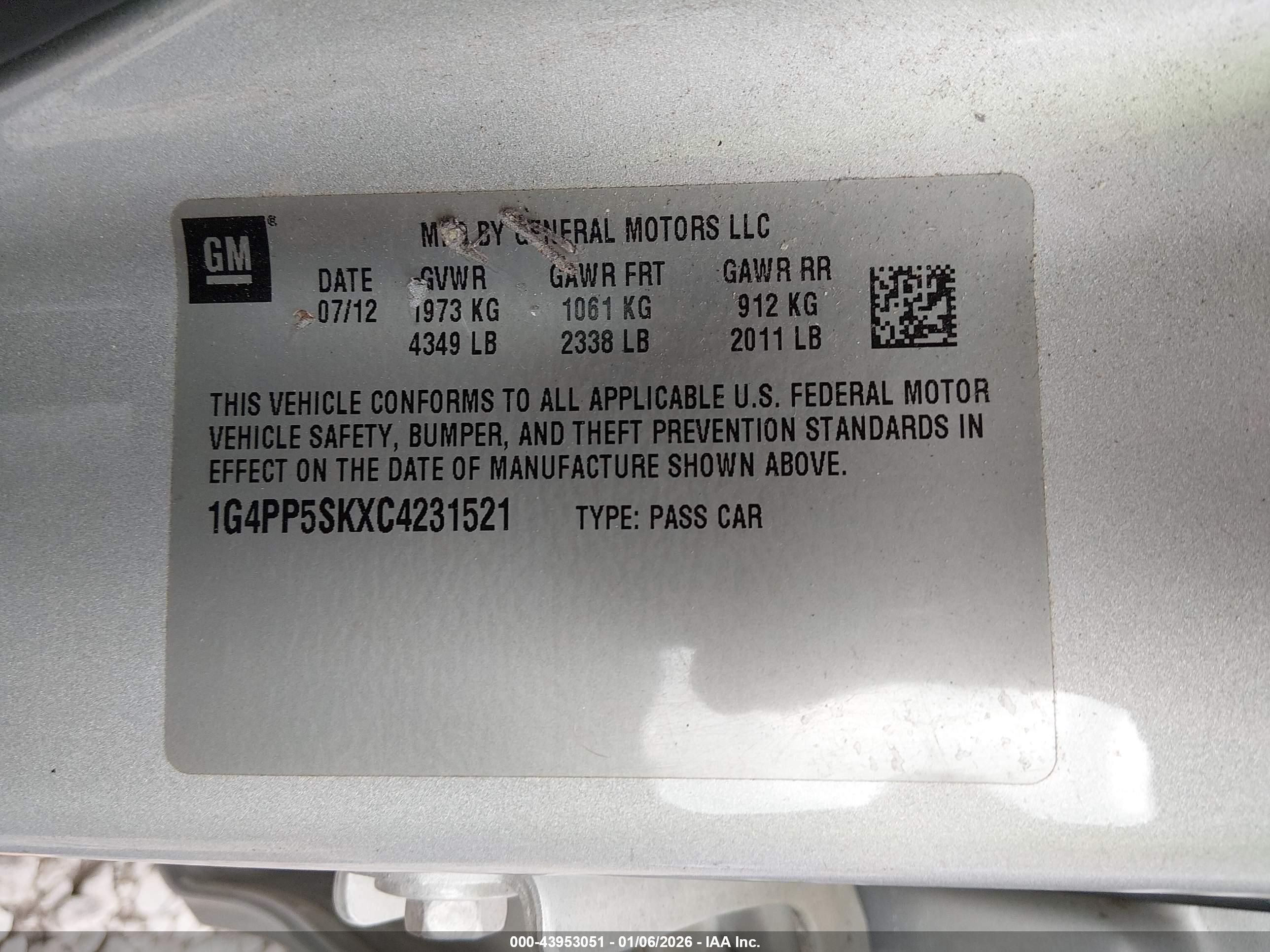 BUICK VERANO image 9