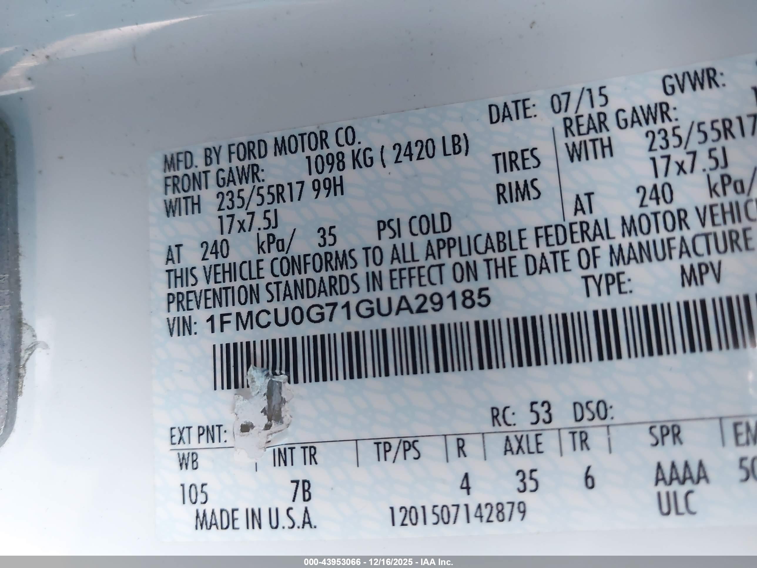 FORD ESCAPE image 9