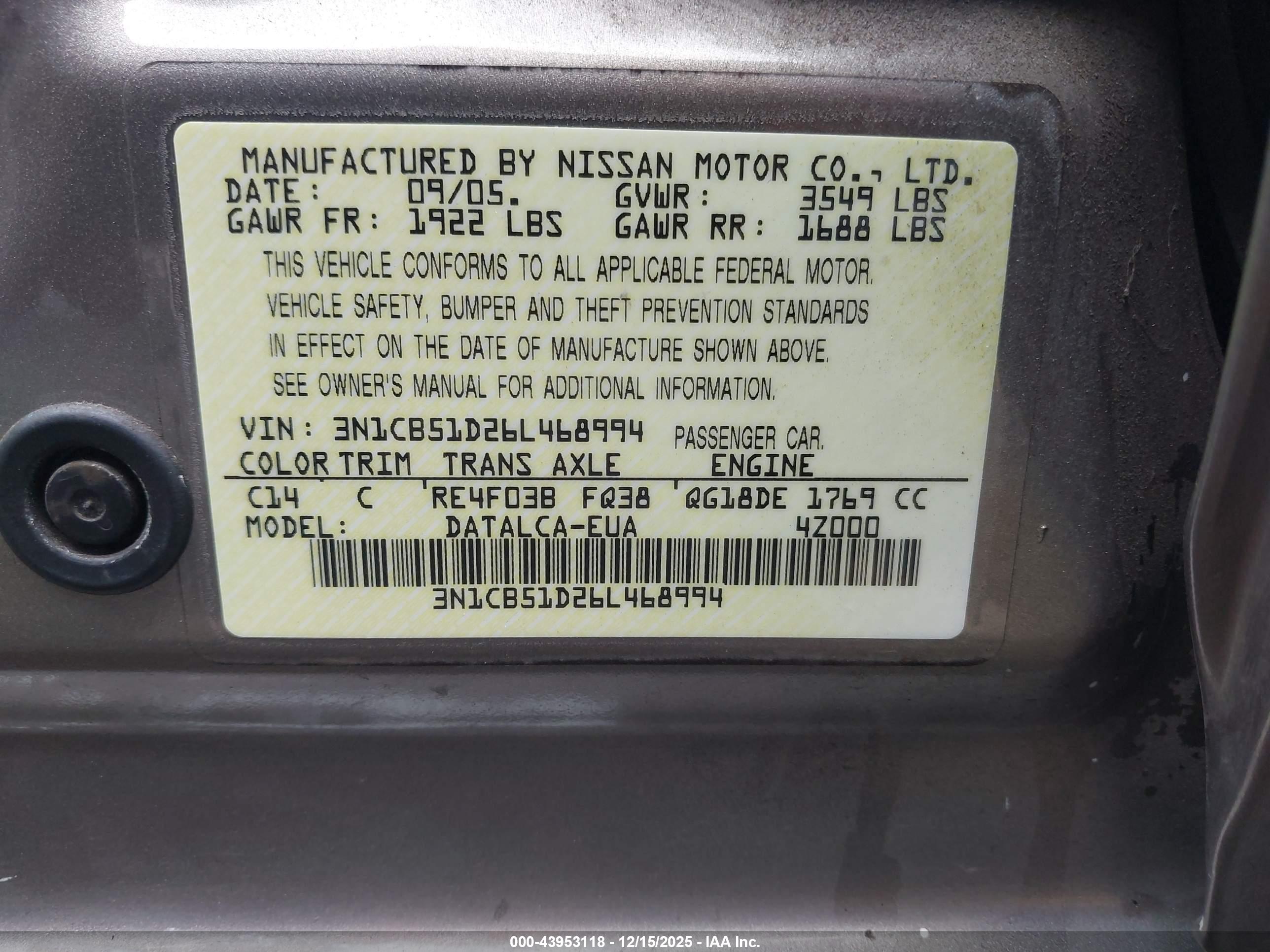 NISSAN SENTRA image 9